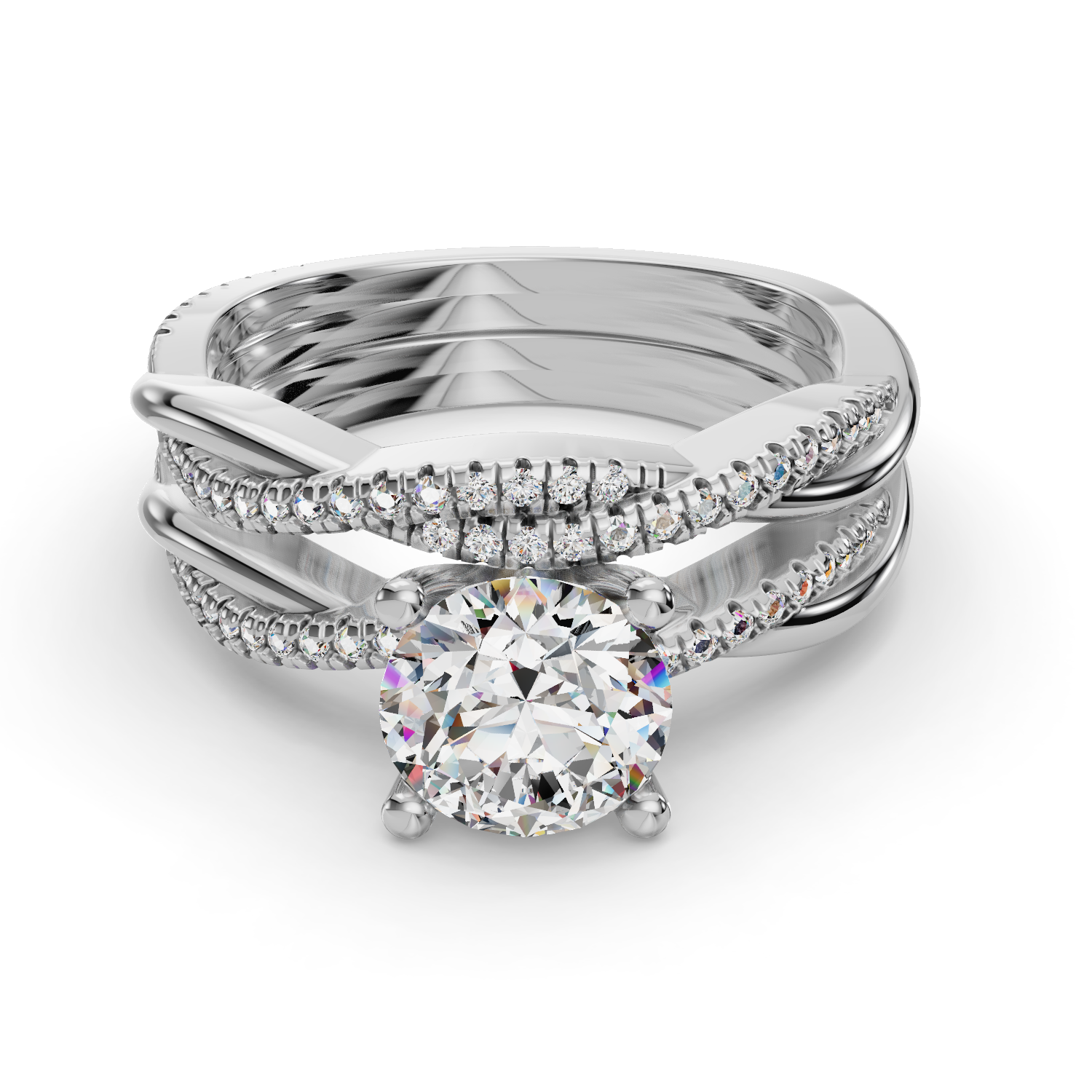 Emily Twisted Pave Band