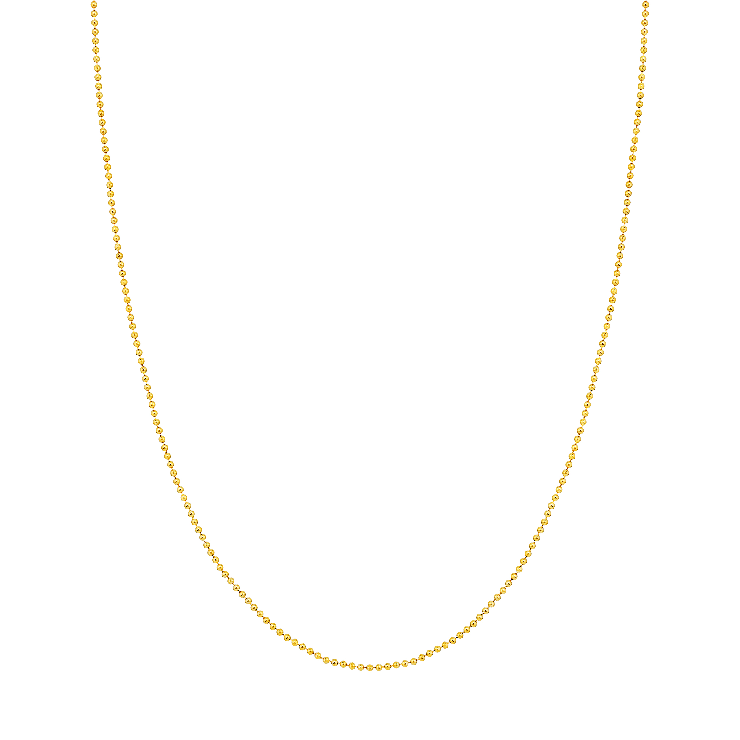 Ball Chain Gold Necklace (1.5mm)