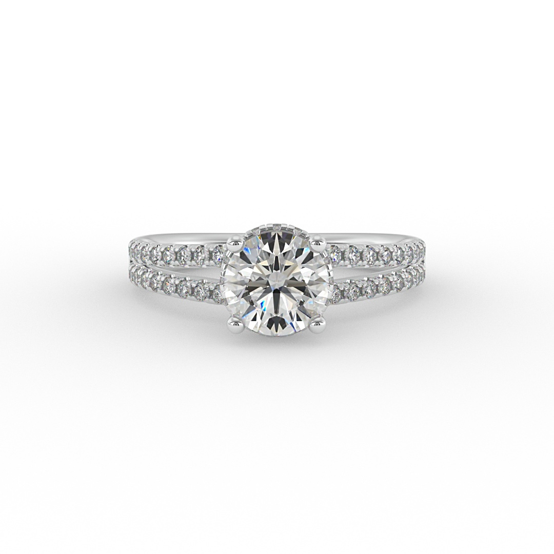 Collins Hidden Halo Engagement Ring