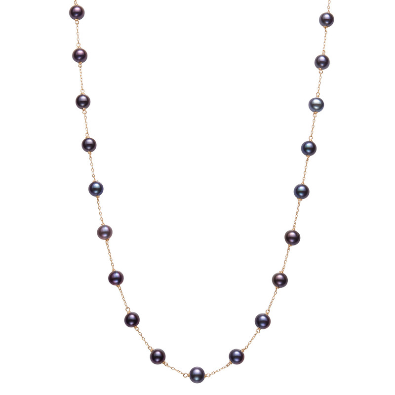 Freshwater Pearl Station Necklace (6-7mm)