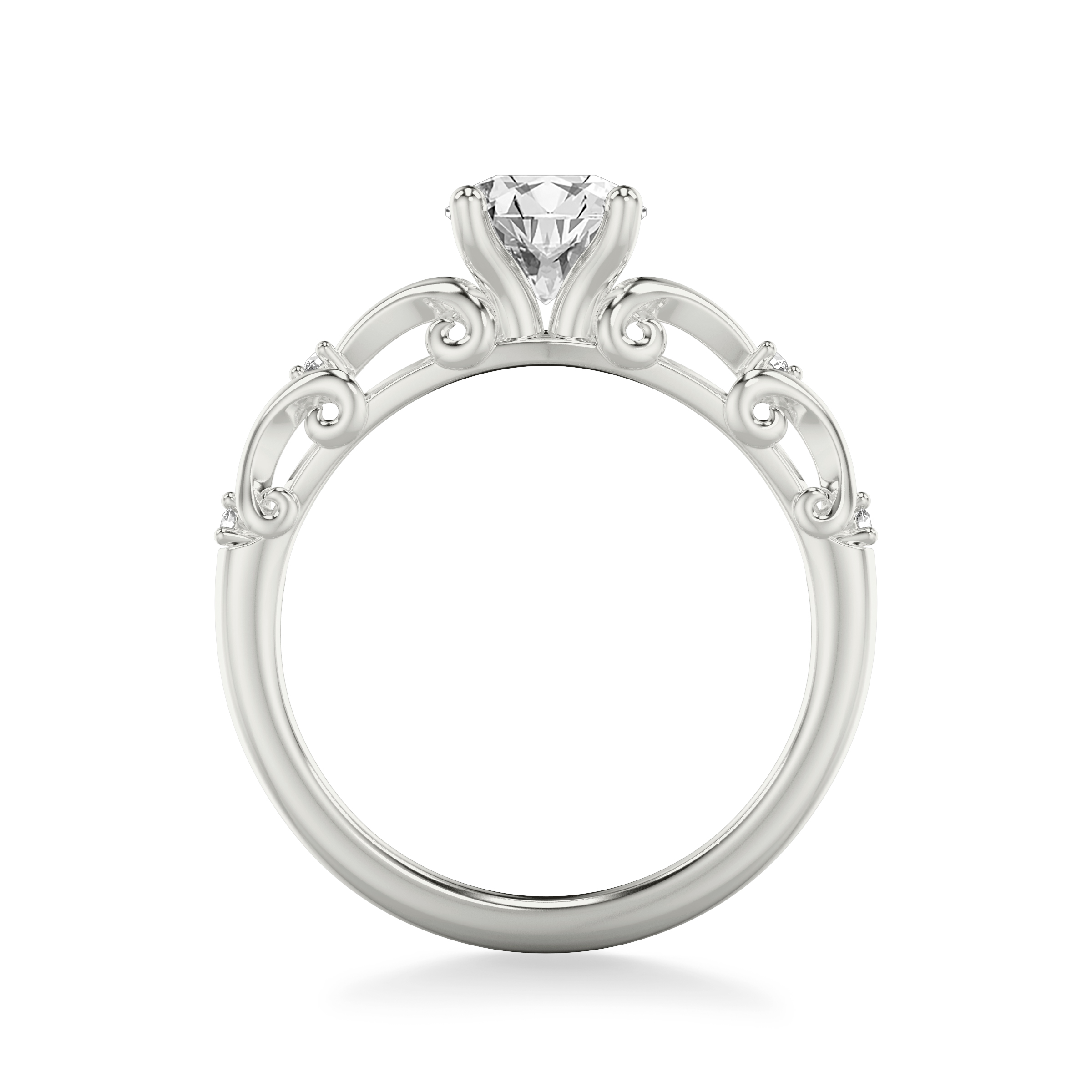 Suri Pave Wave Engagement Ring