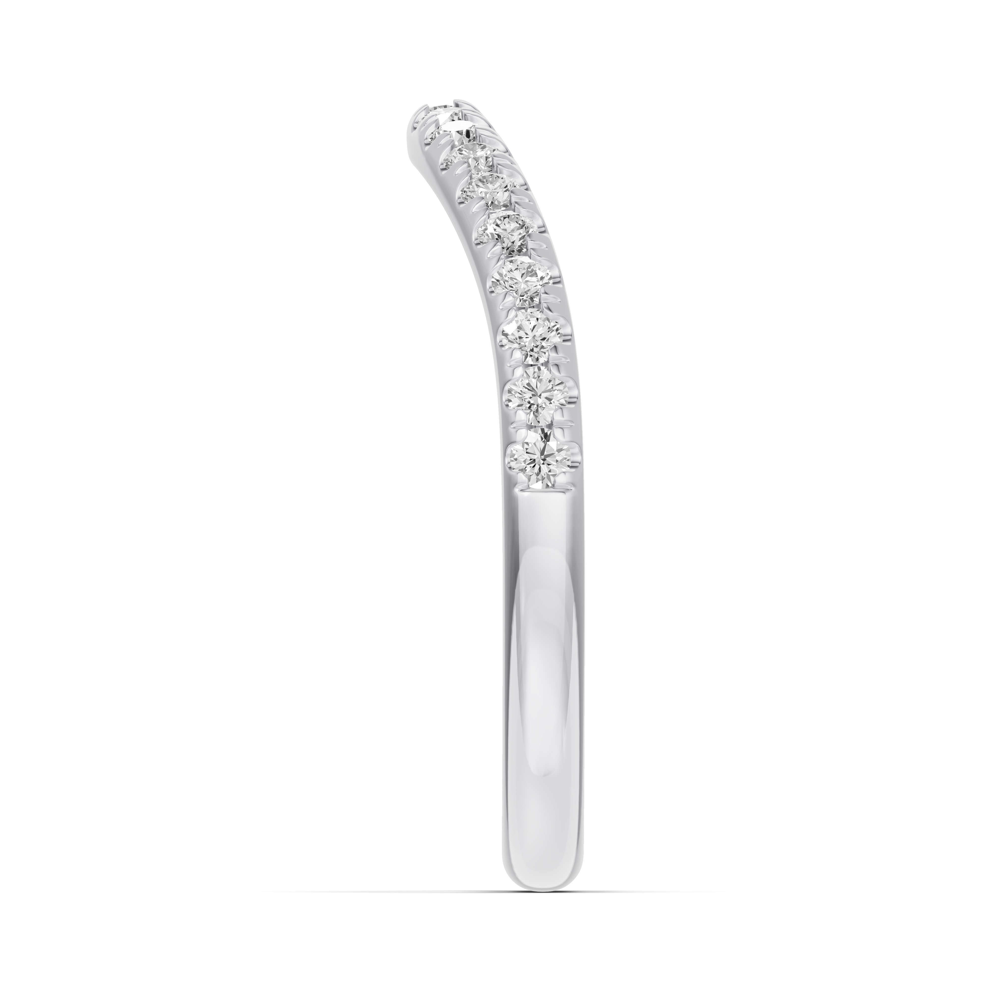 Classic Curved Pave Lab Band
