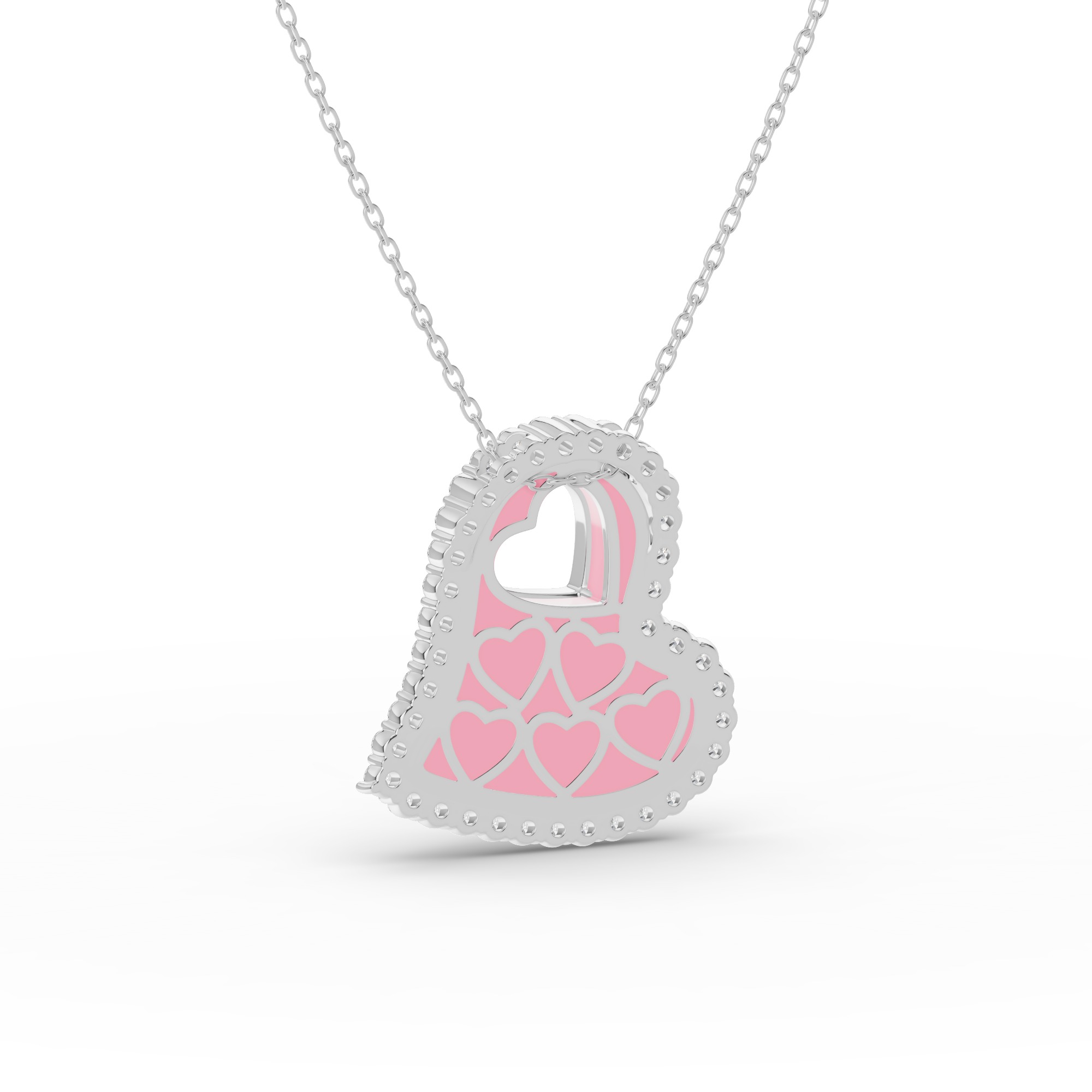 Cherish Pavé Heart Necklace