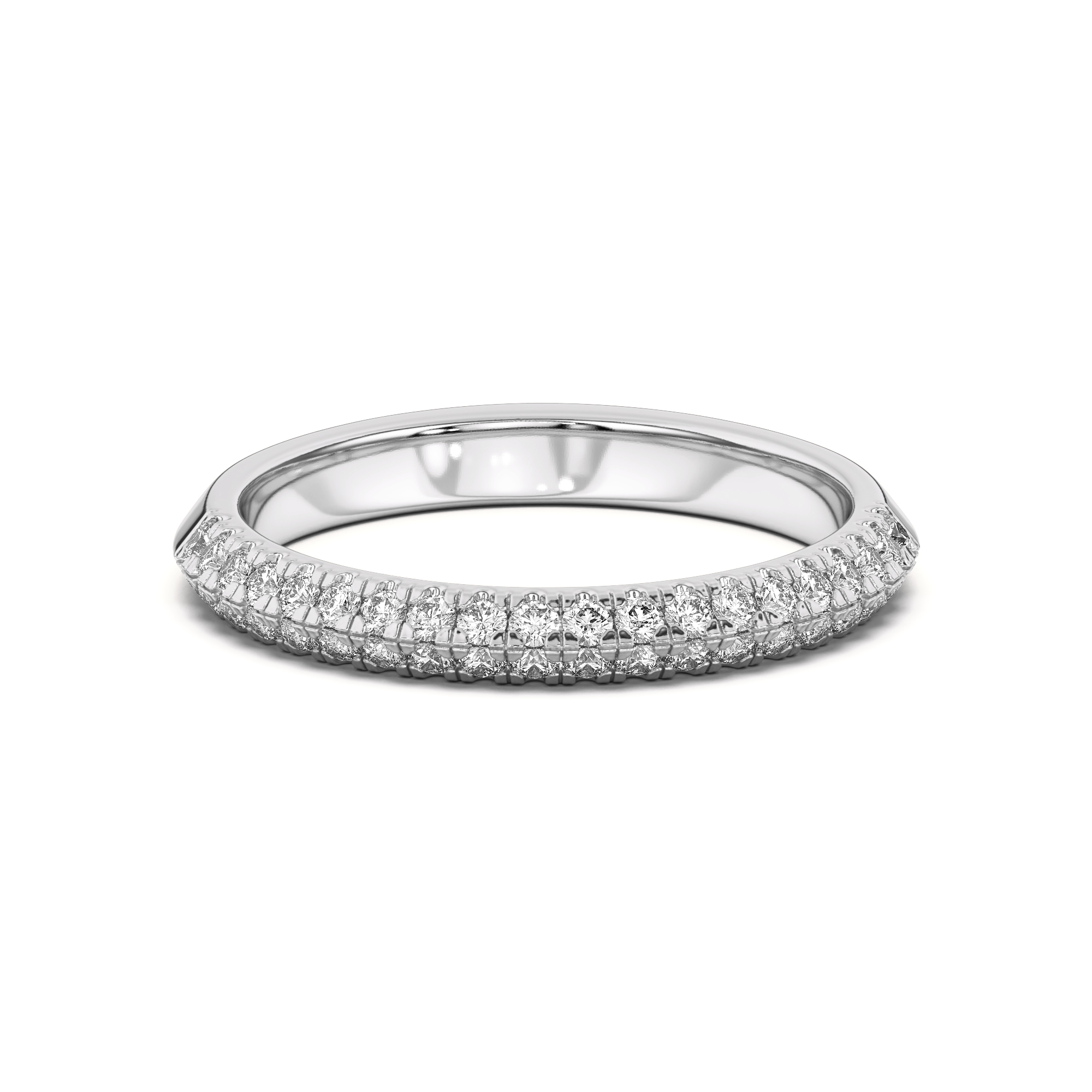 Karen Knife-Edge Pave Band