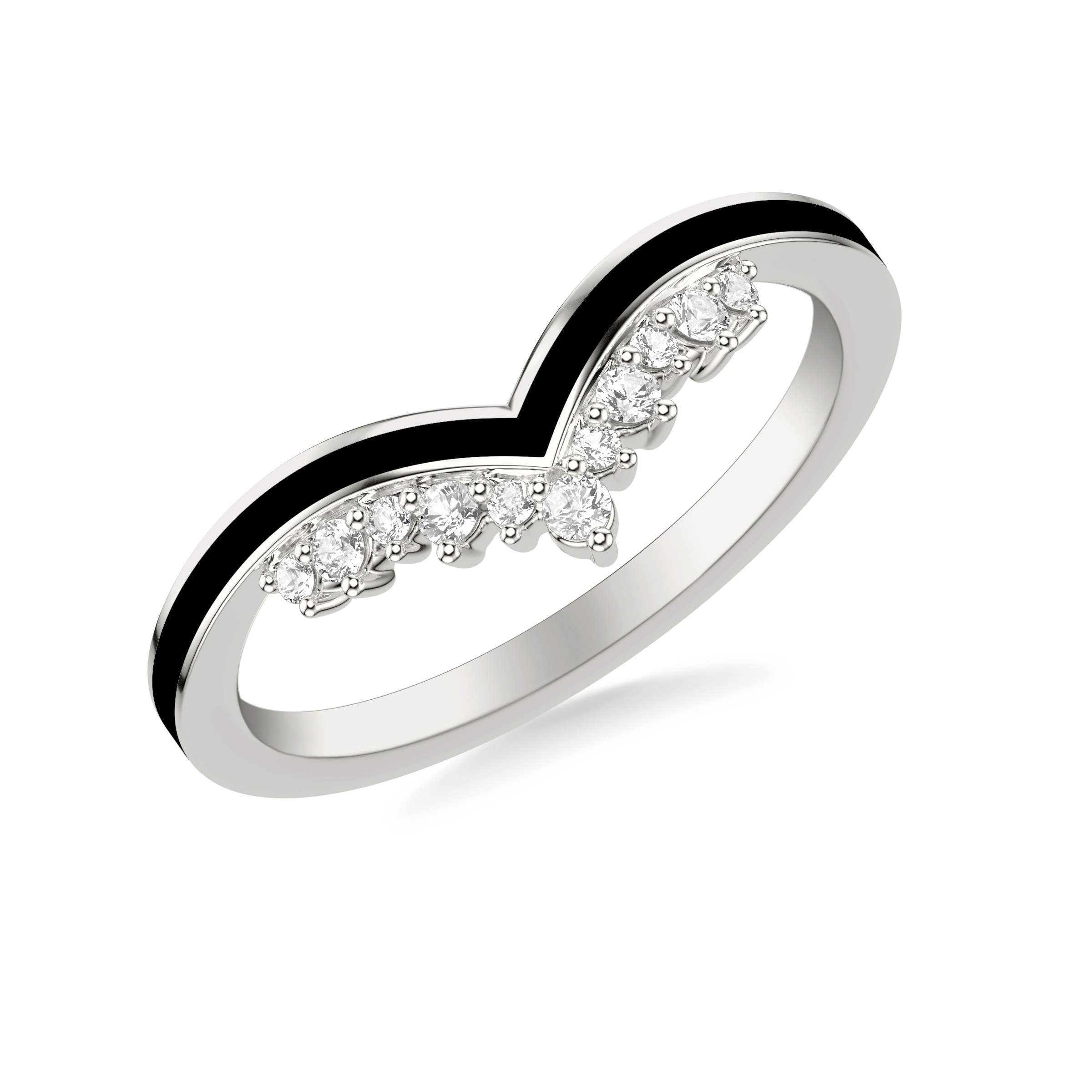 Diamond And Ceramic Tiara Band