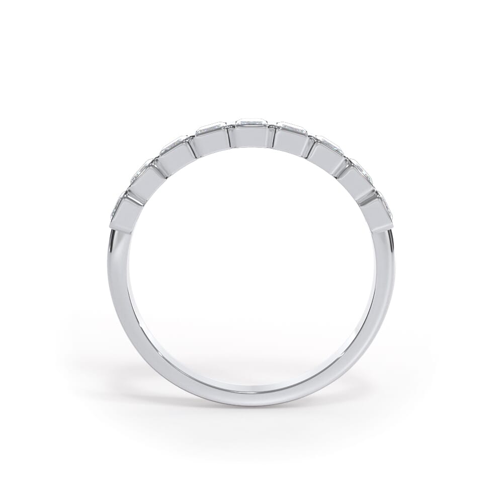Bellora Emerald-Cut Bezel Band
