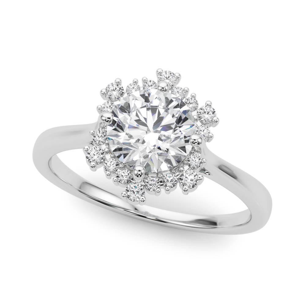 Ruby Halo Engagement Ring