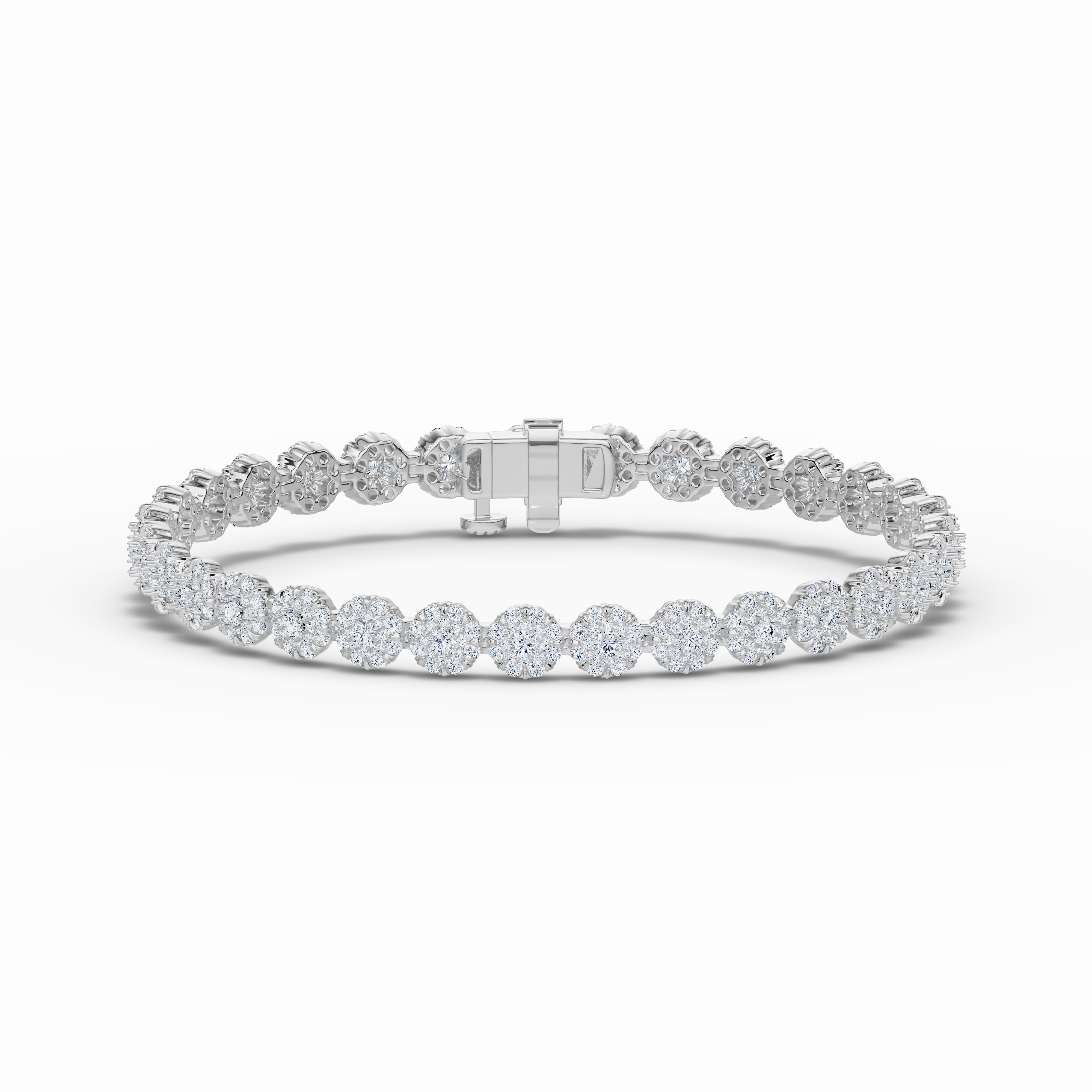 Double Halo Diamond Tennis Bracelet (5 ct. tw.)