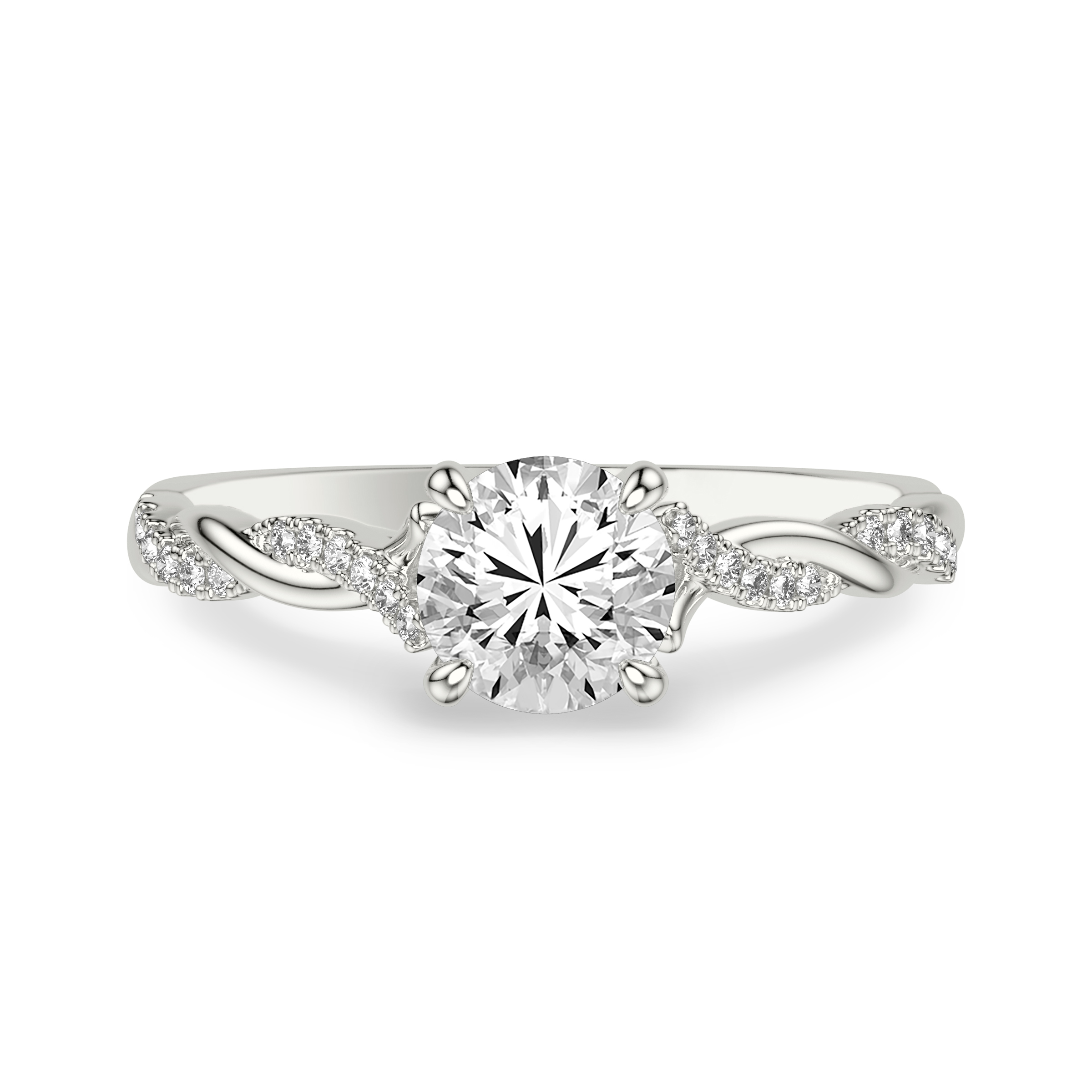 Kayleigh Diamond Twist Engagement Ring