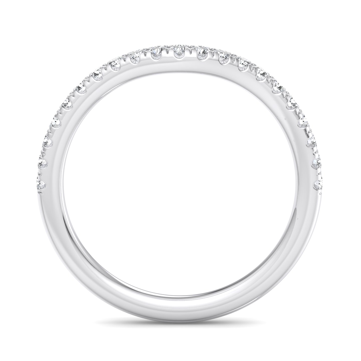 Sylvie Curved Pave Band
