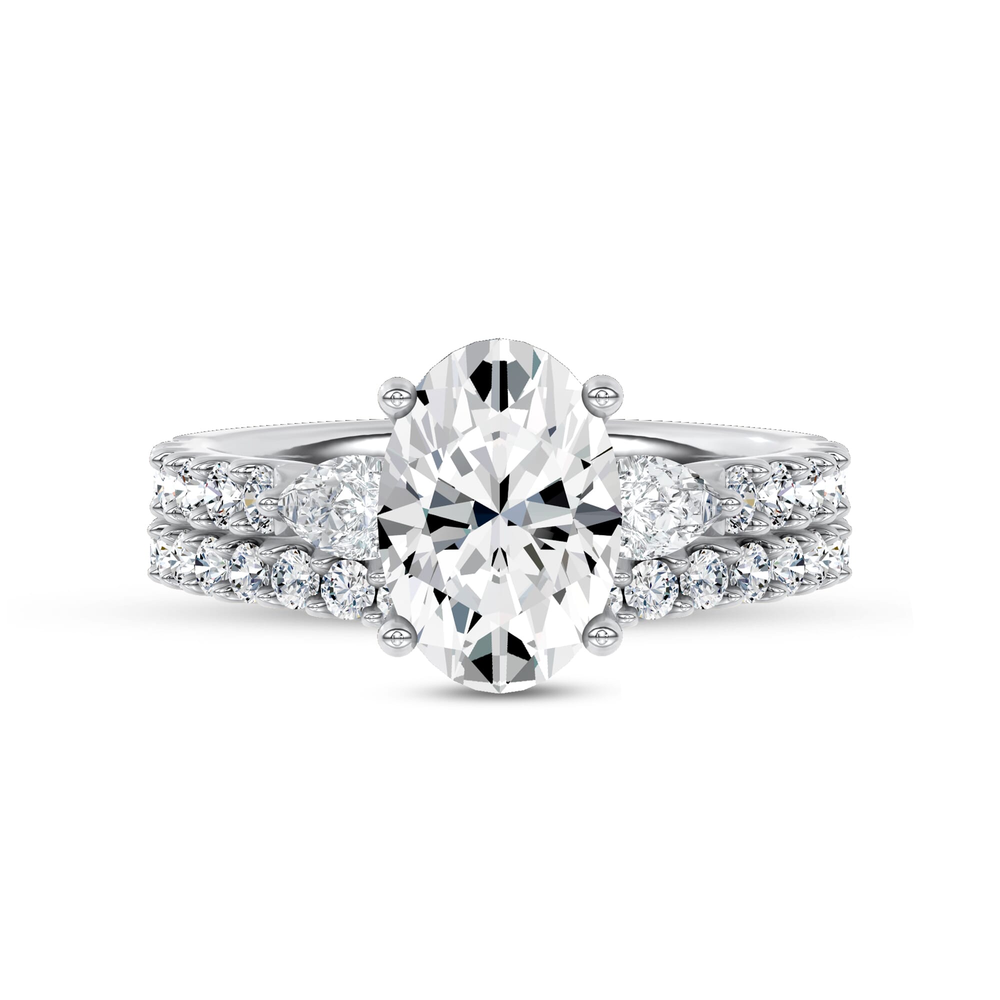 Perelle Contour Pave Band