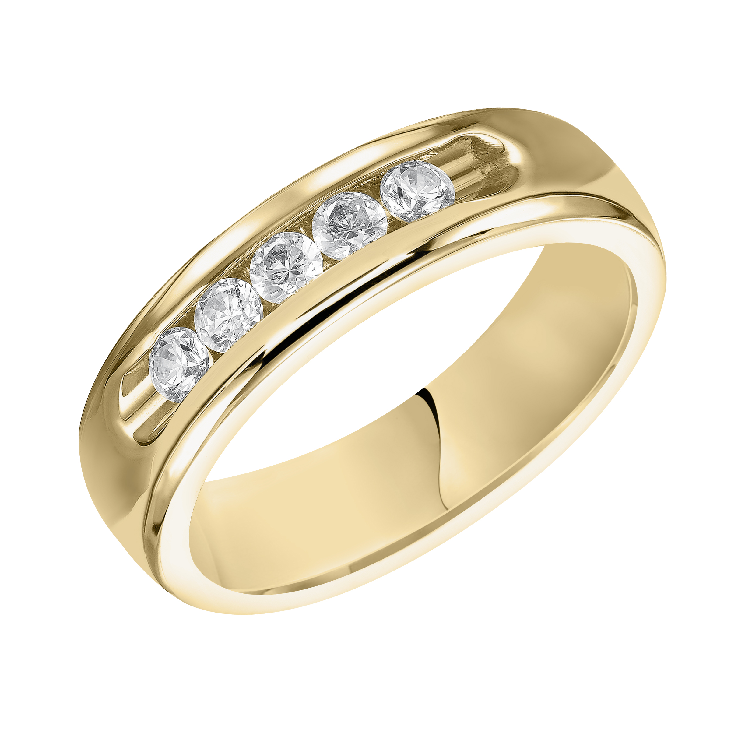 Diamond Channel Set Band