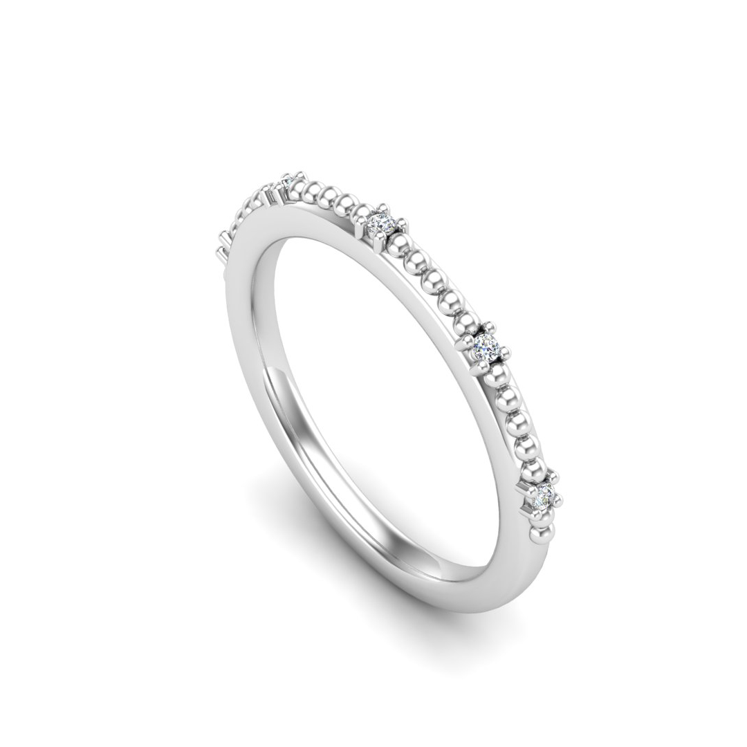 Ruby Bubble Diamond Band