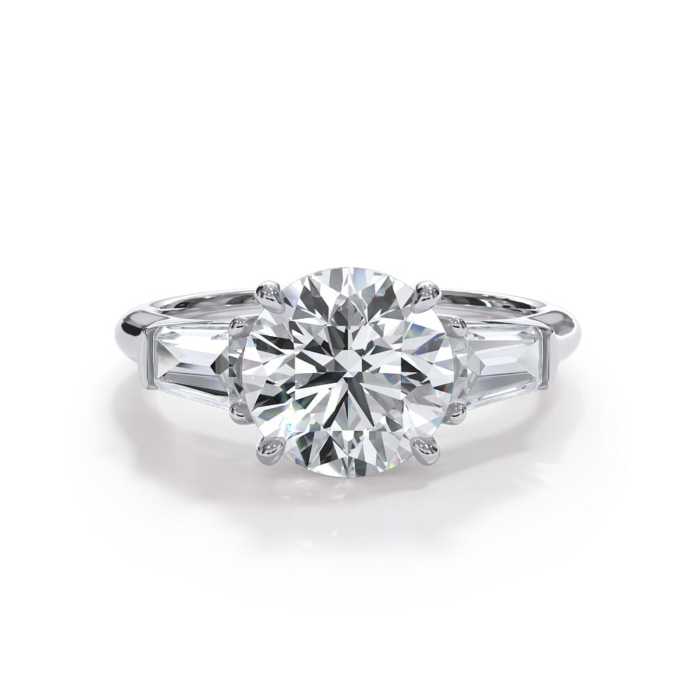 Bellora Grand Tapered Baguette Engagement Ring