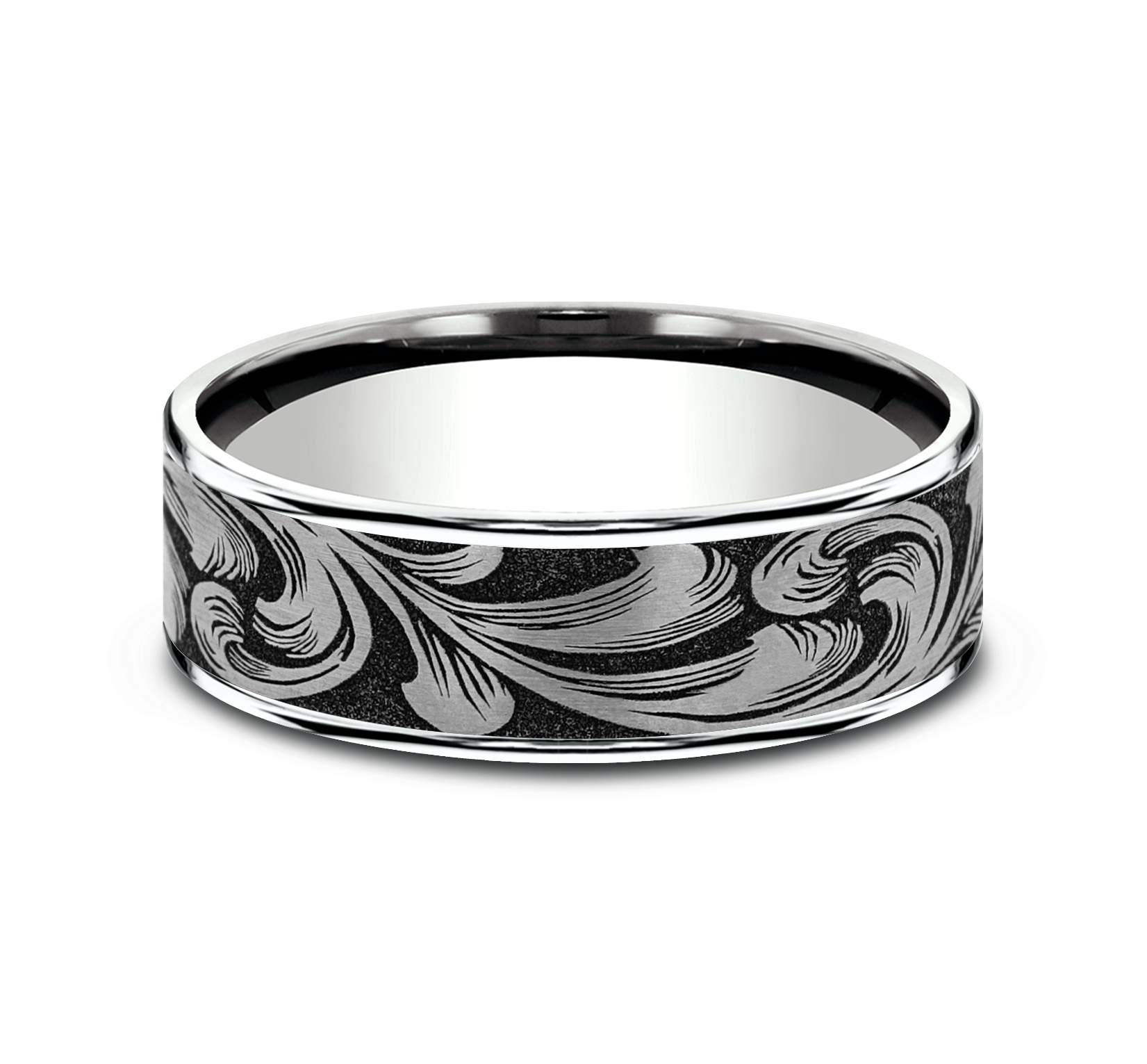 Ironflow Engraved Comfort-Fit Band (6.5mm)