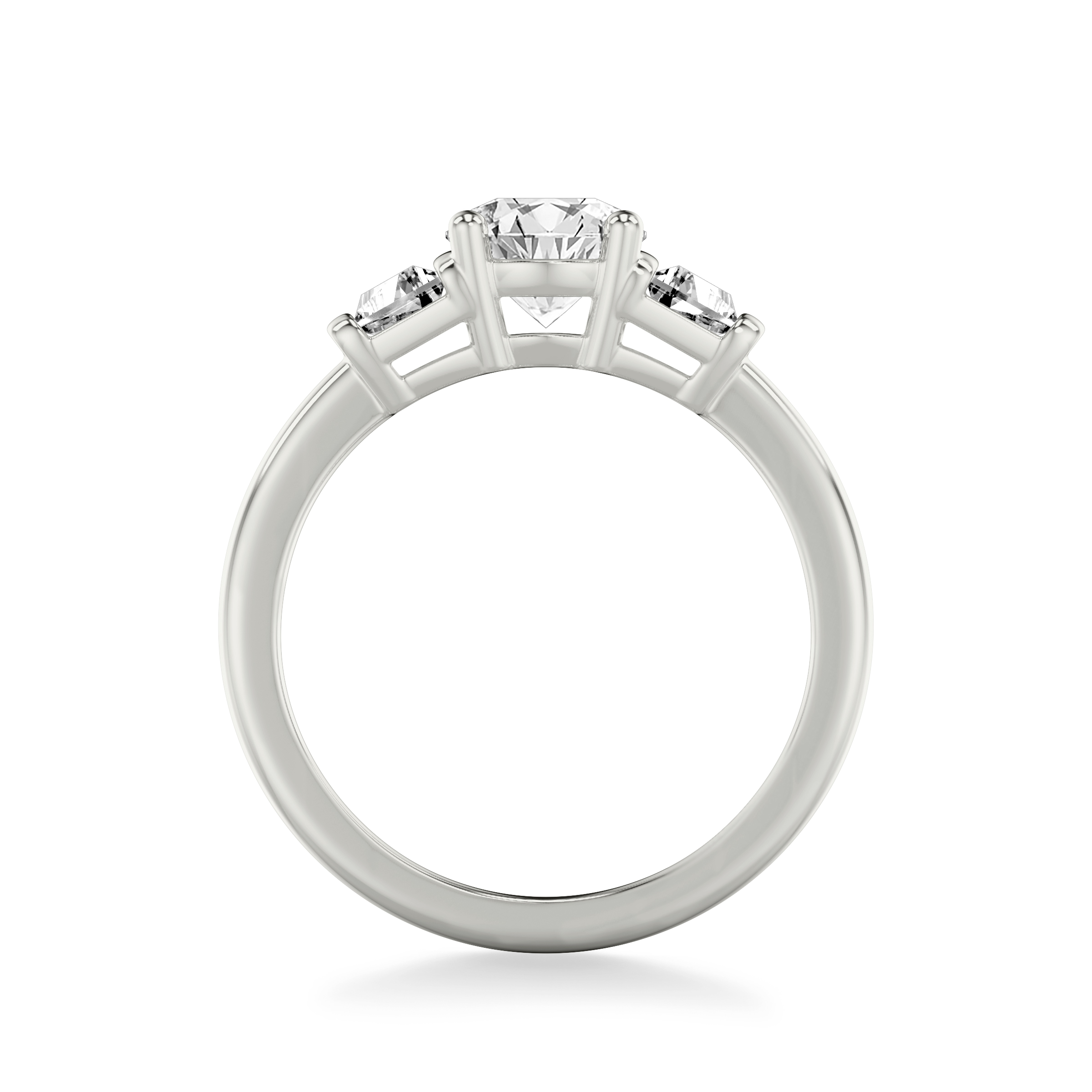 Charlene Trapezoid Lab Three-Stone Engagement Ring (0.50 ct. tw.)
