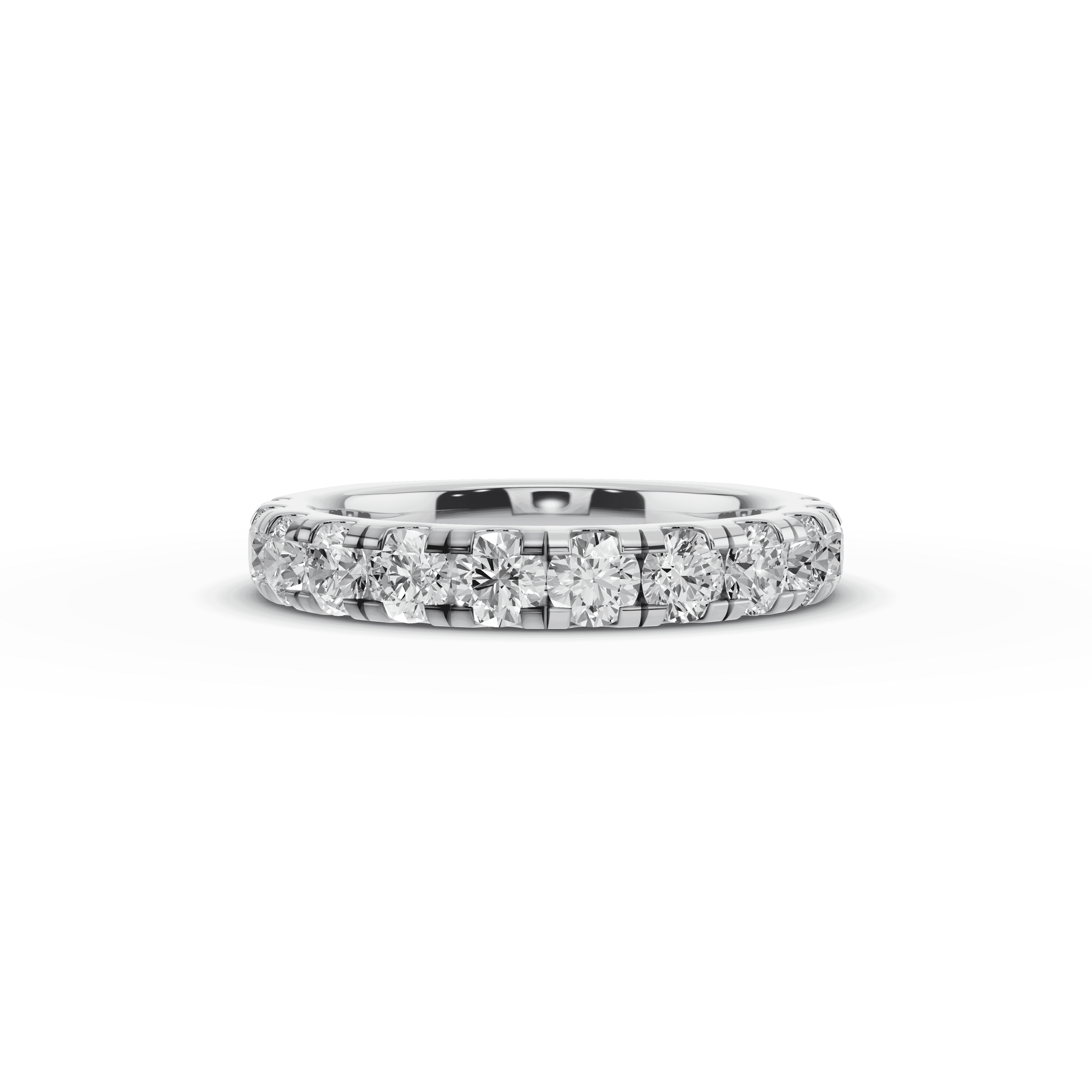 Signature Hearts and Arrows Pave Euroshank Band