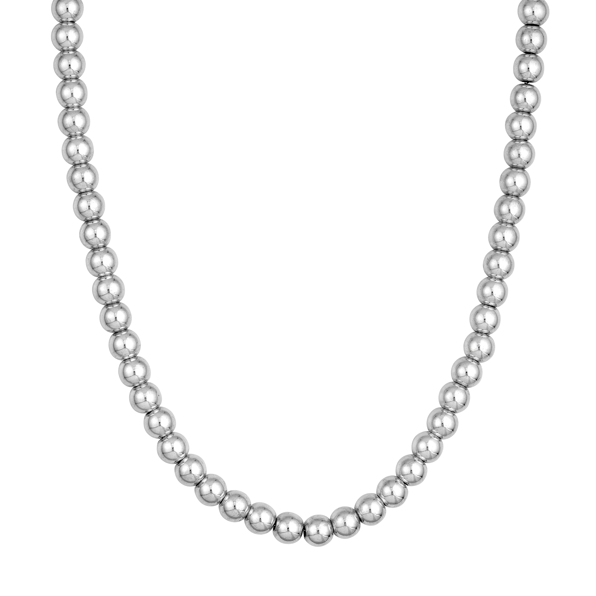 Beaded Silver Necklace