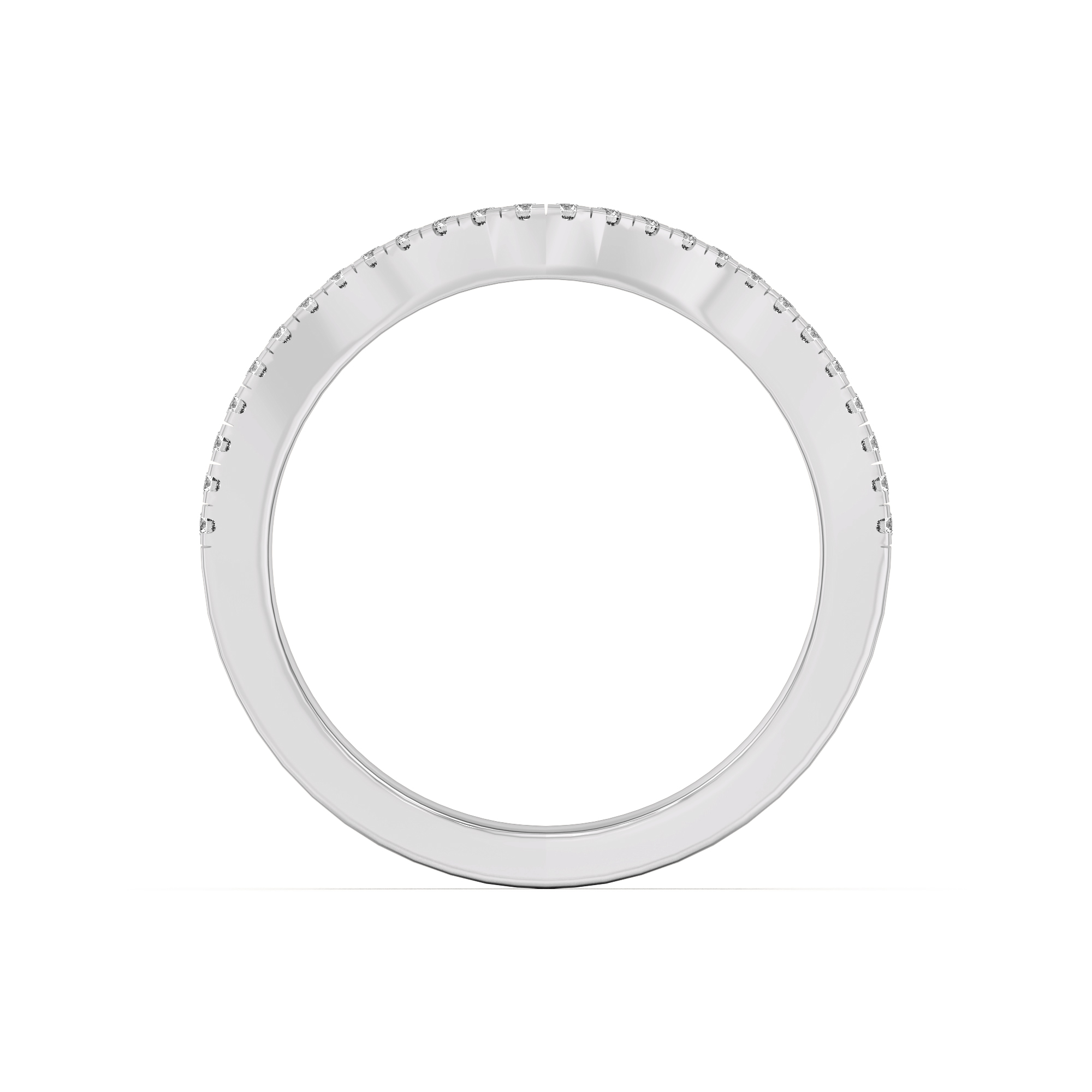 Cambridge Curved Pave Band