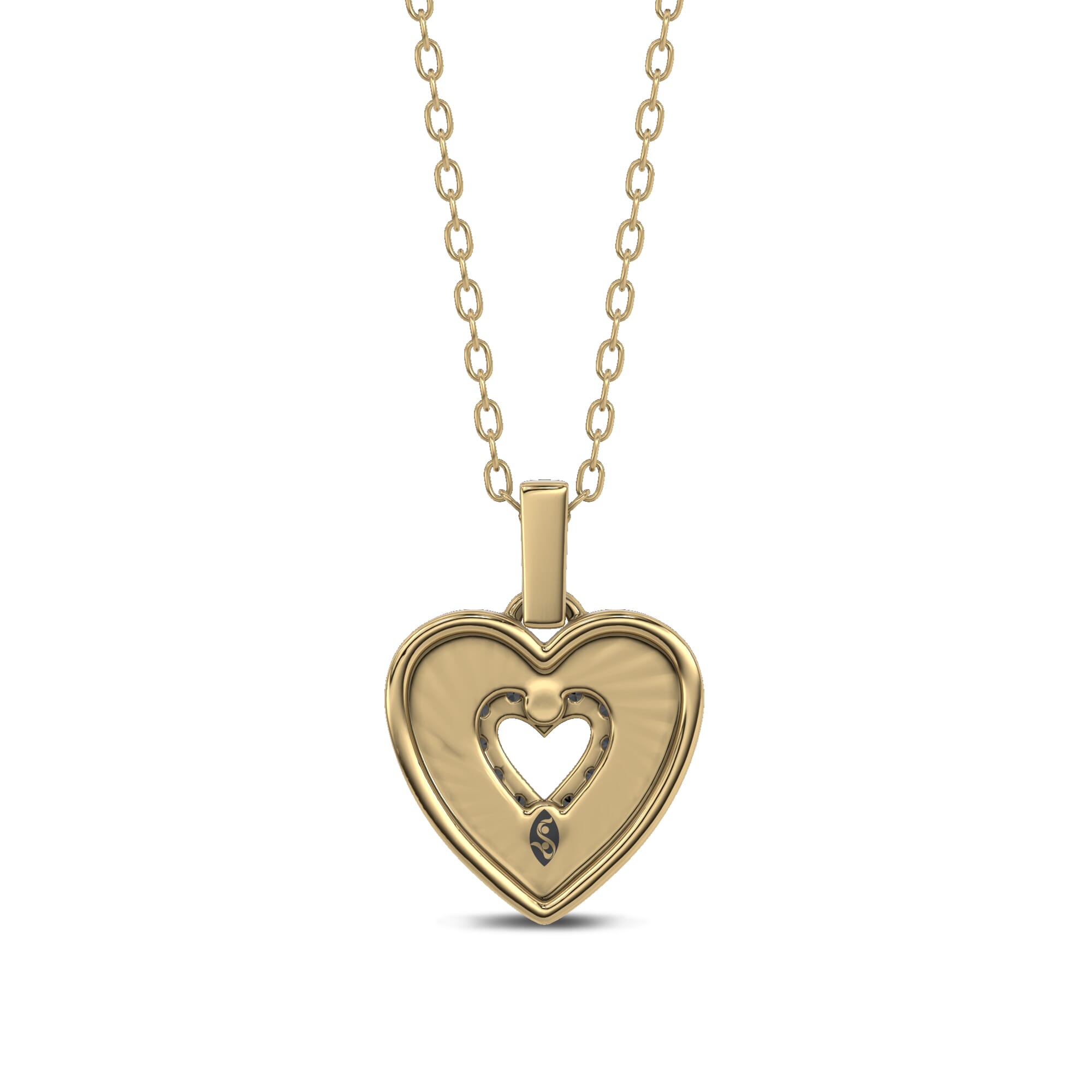 Midnight Noir Radiant Heart Necklace By Christian Siriano