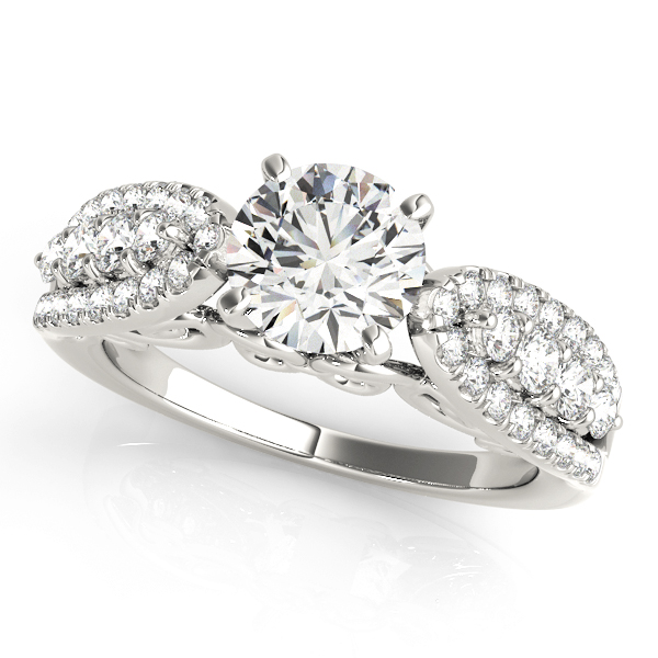 Destiny 3 Row Diamond Engagement Ring