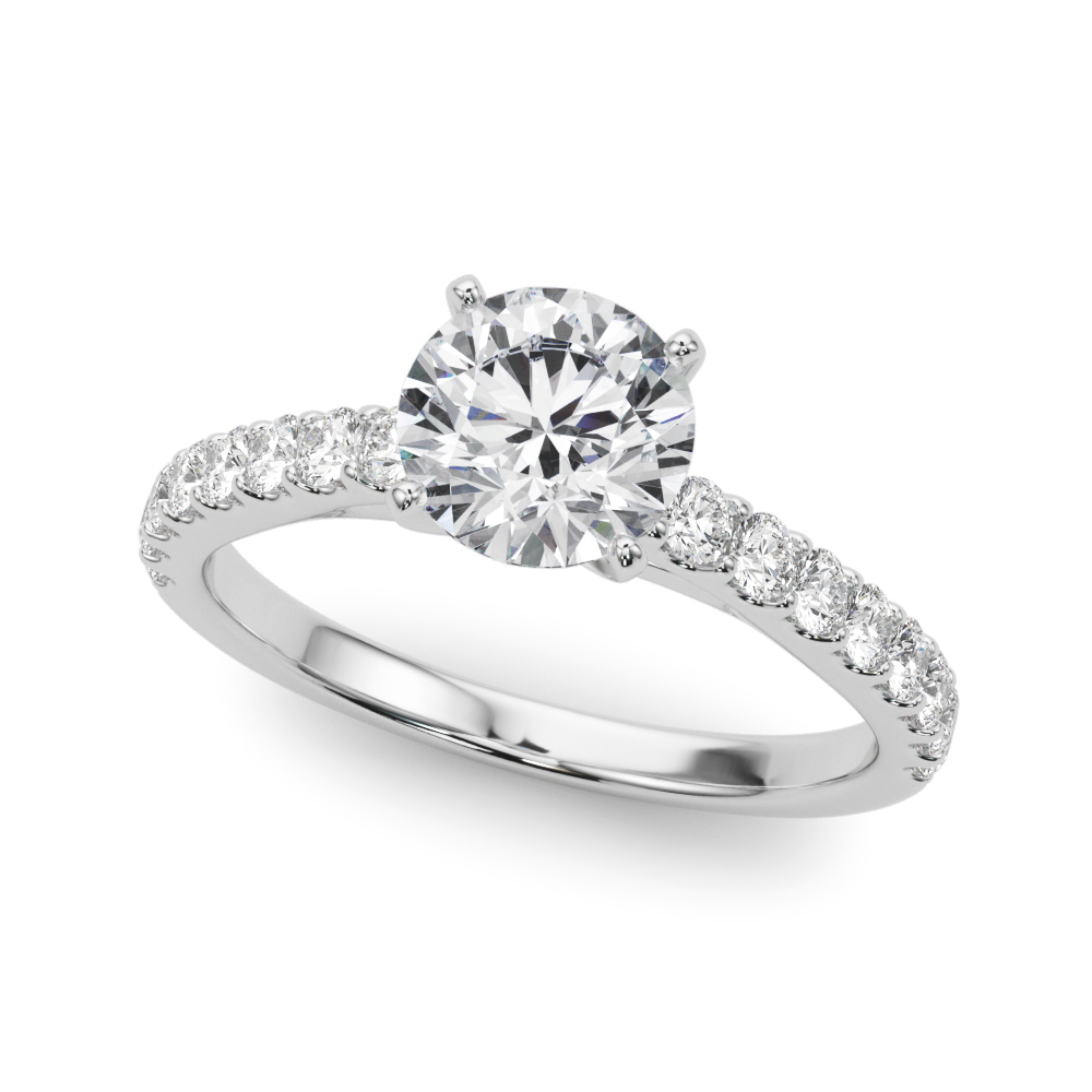 Judith Classic Diamond Cathedral Engagement Ring