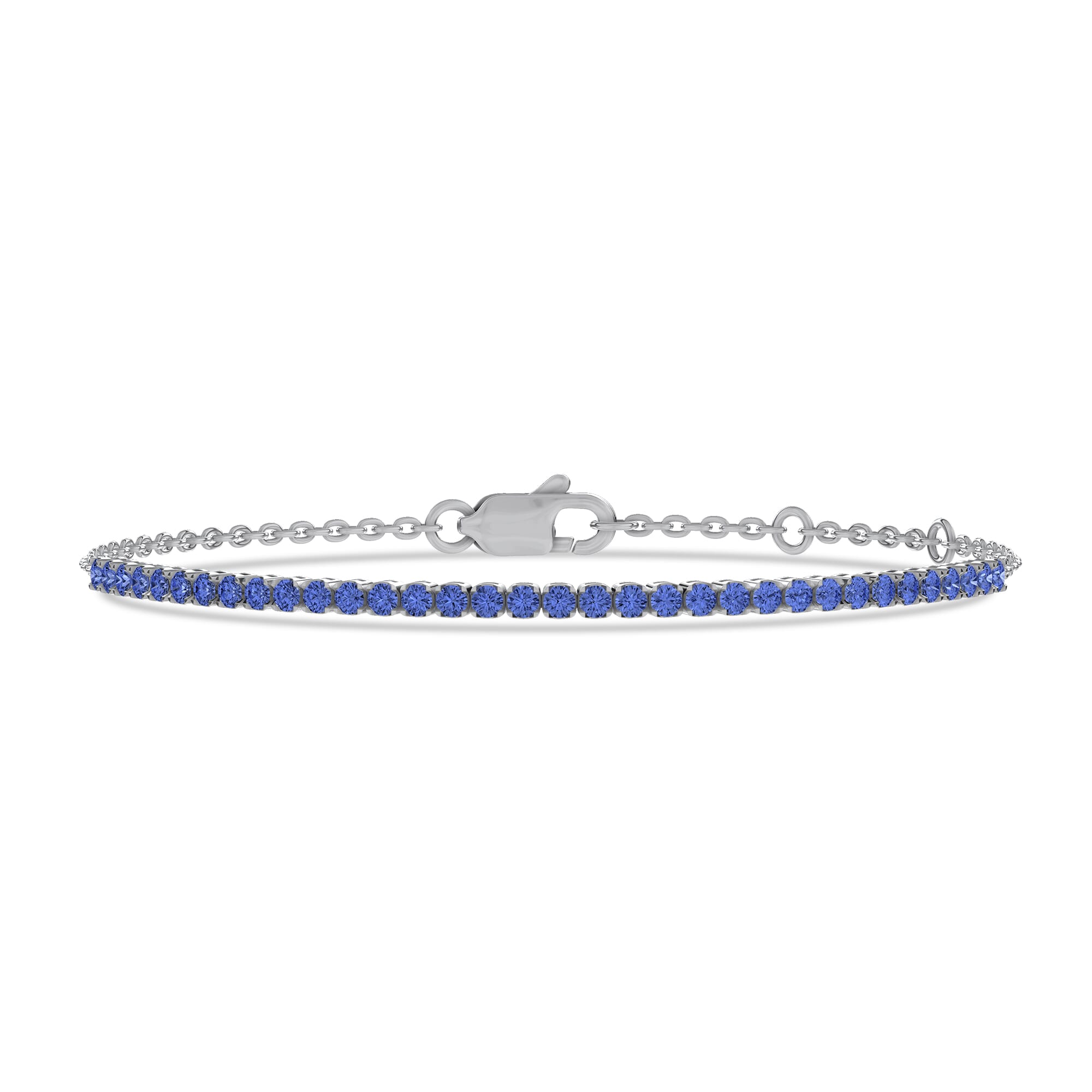 Lab Sapphire Tennis Chain Bracelet (1.45 ct. tw.)