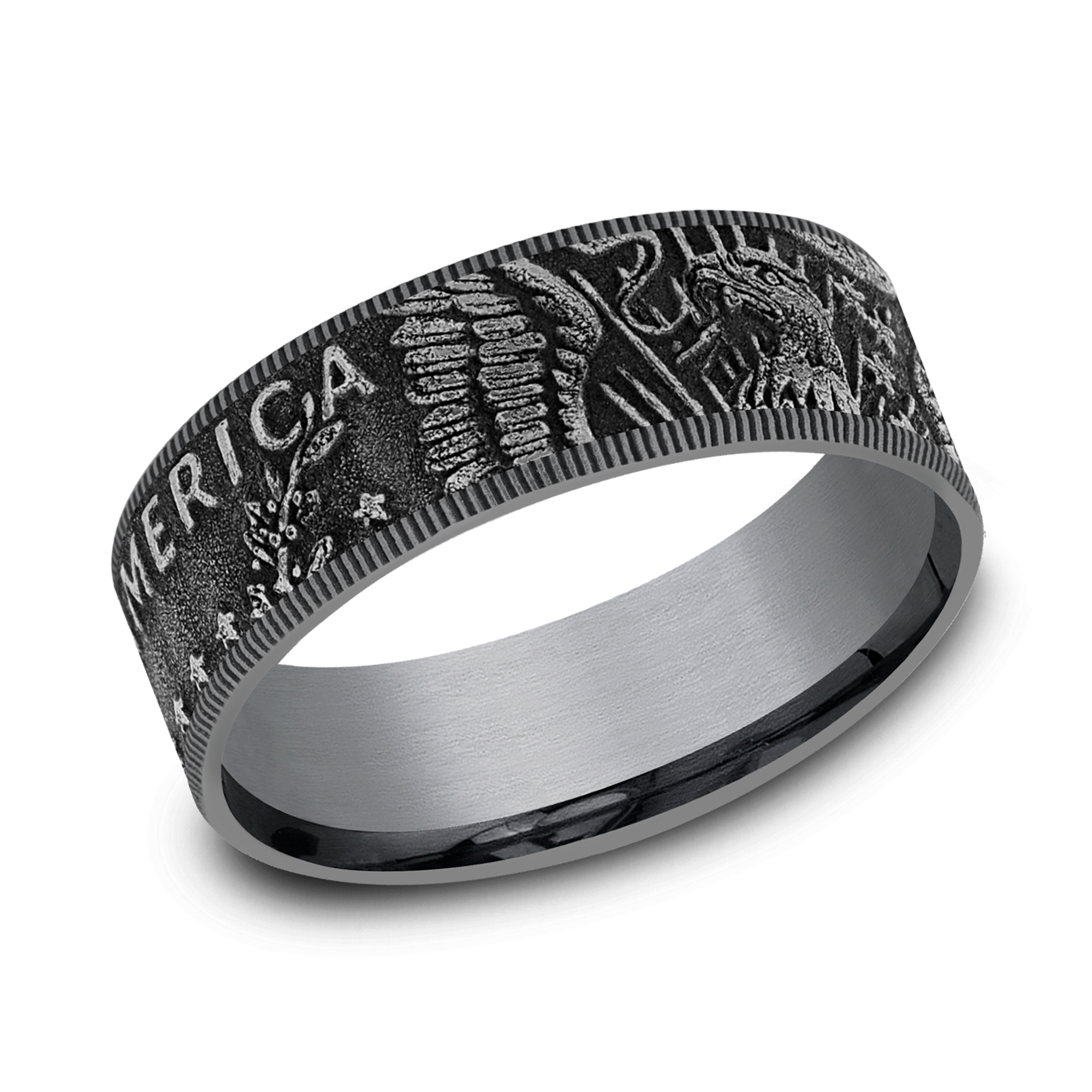 Liberty Coin-Edge Tantalum Comfort-Fit Band (8mm)