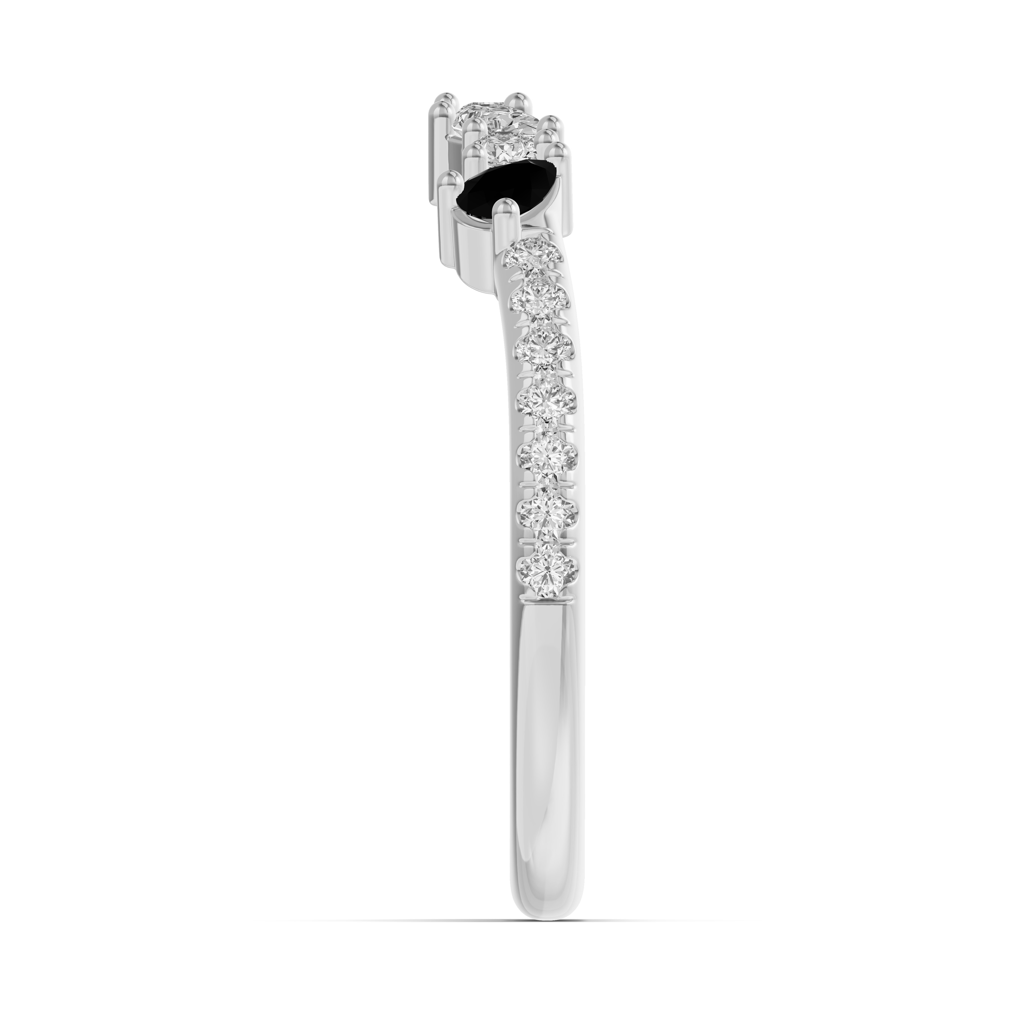 Papillon Pave Black Diamond Band