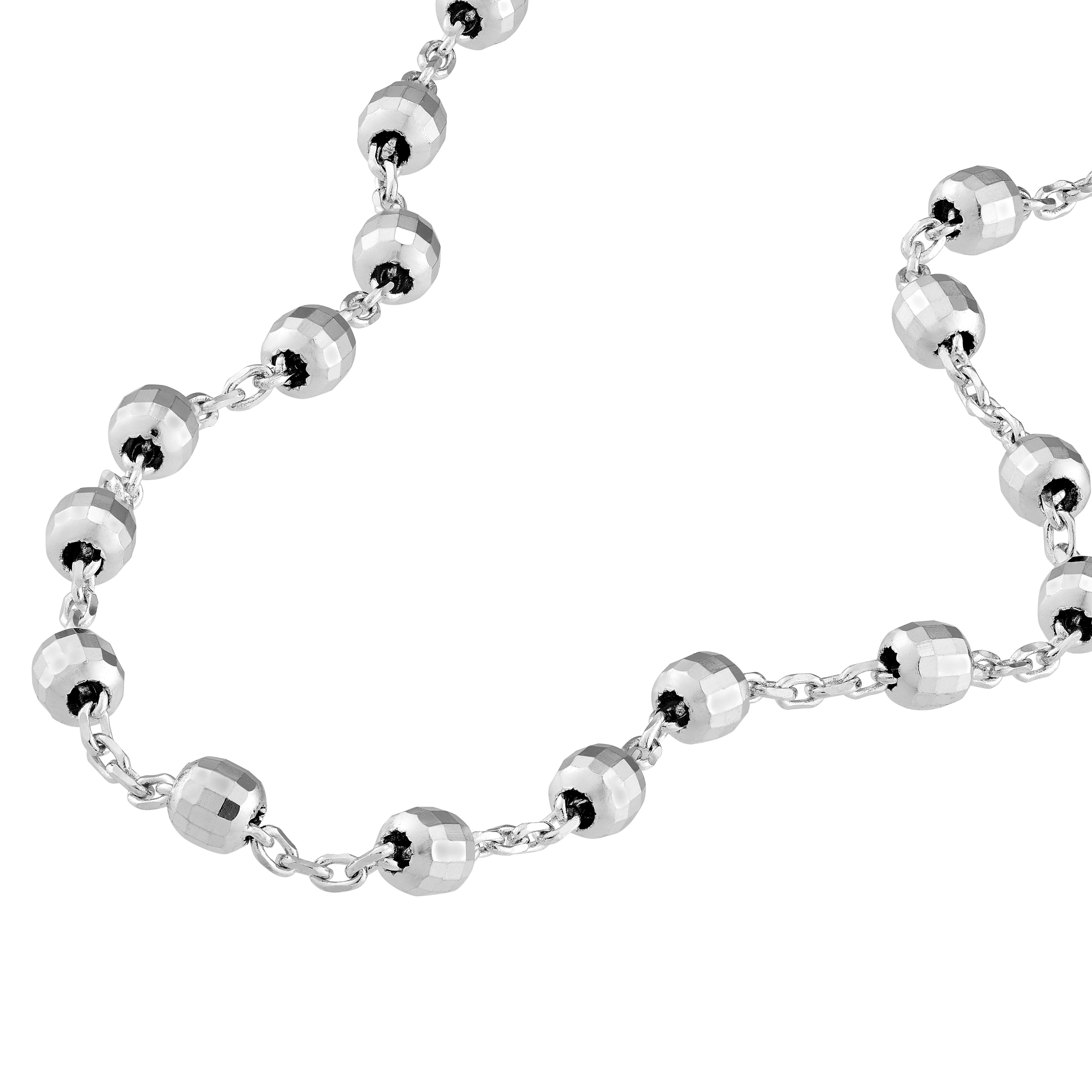Faceted Bead Station Bracelet