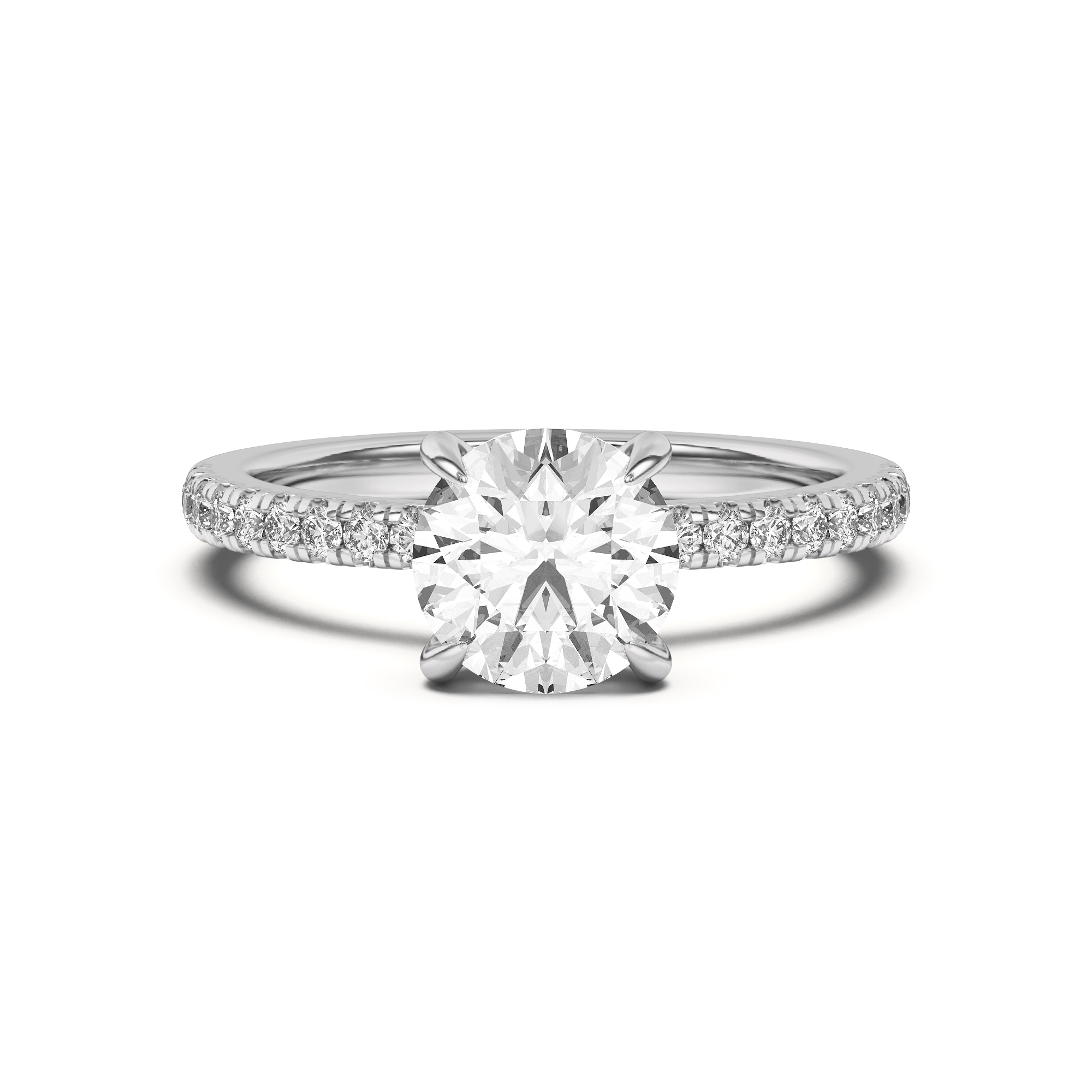 Diane Pave Hidden Halo Engagement Ring