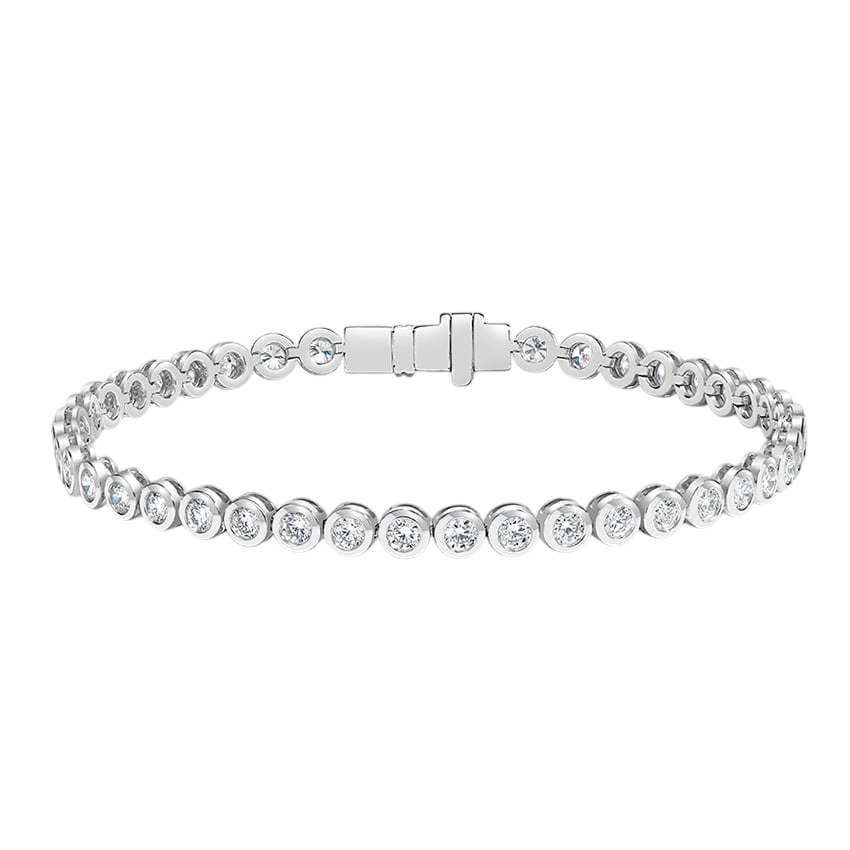 Round Diamond Bezel Bracelet
