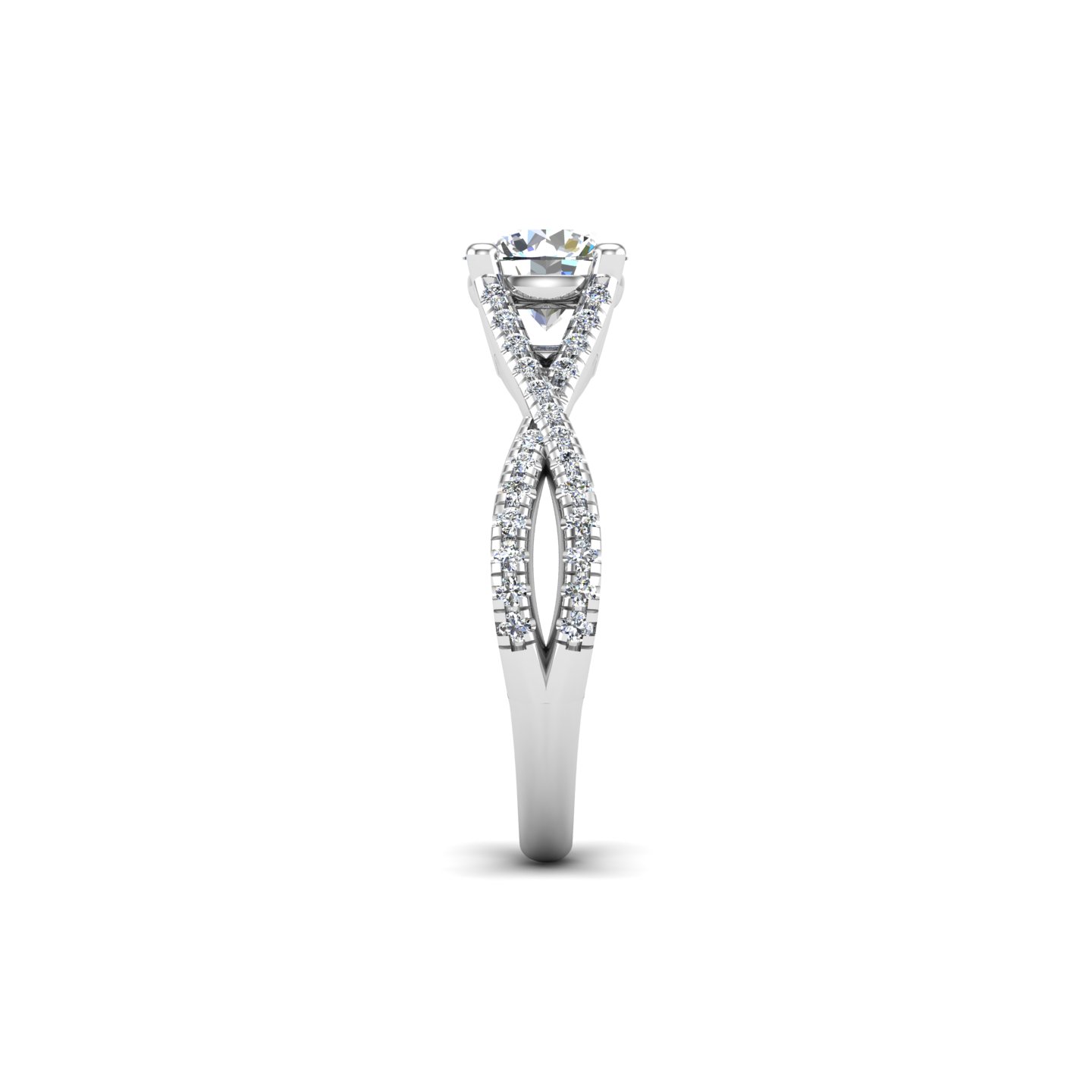 Averie Twist Shank Engagement Ring