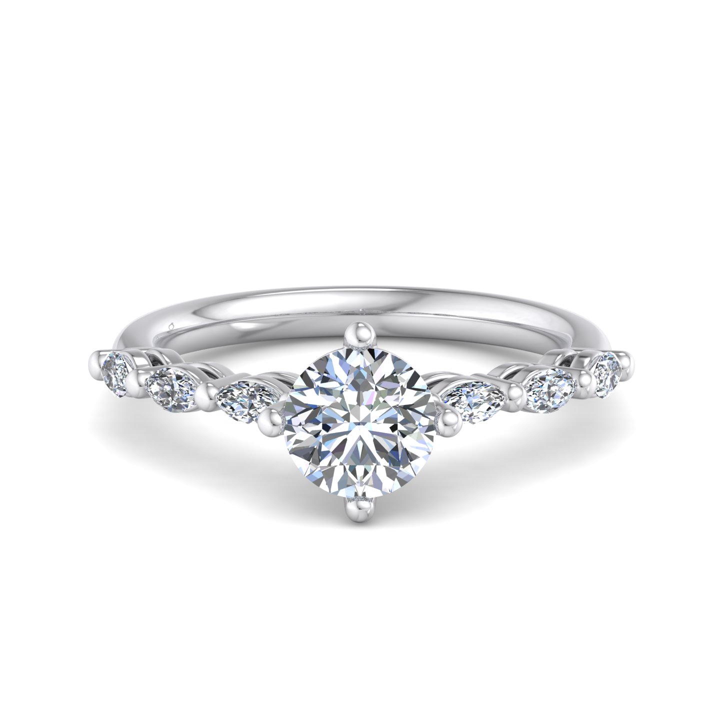 Aubrey Marquise Band Engagement Ring
