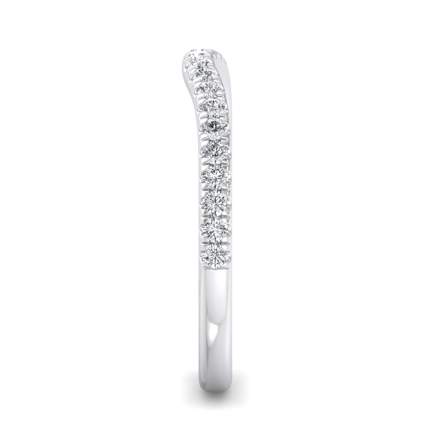 Sylvie Curved Pave Band