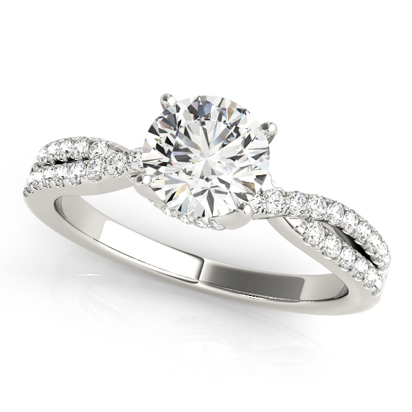 Claire Two Row Diamond Engagement Ring