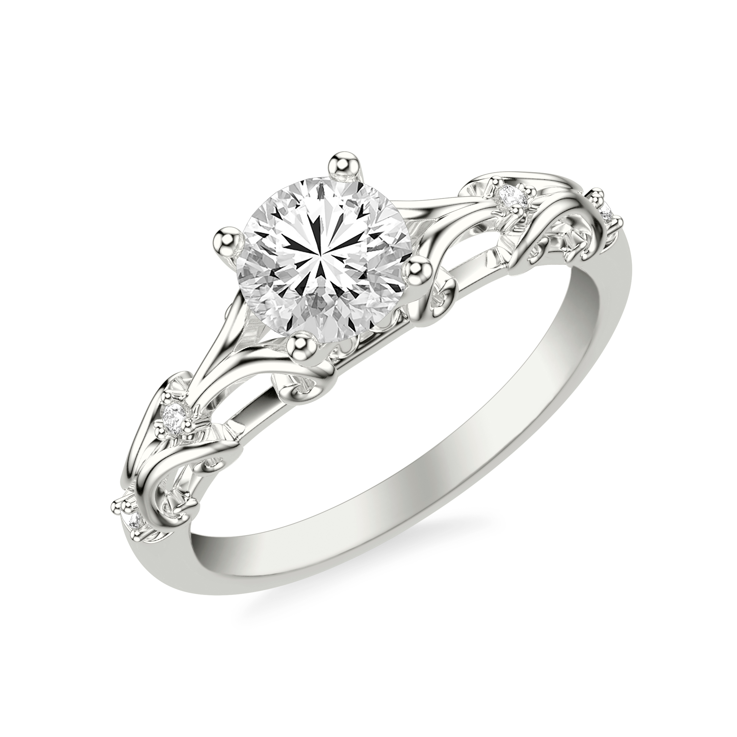 Suri Pave Wave Engagement Ring