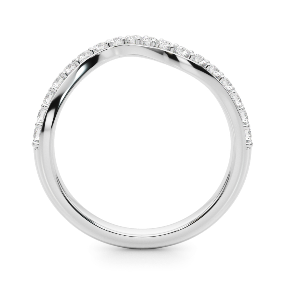Lynx Curved Pave Band
