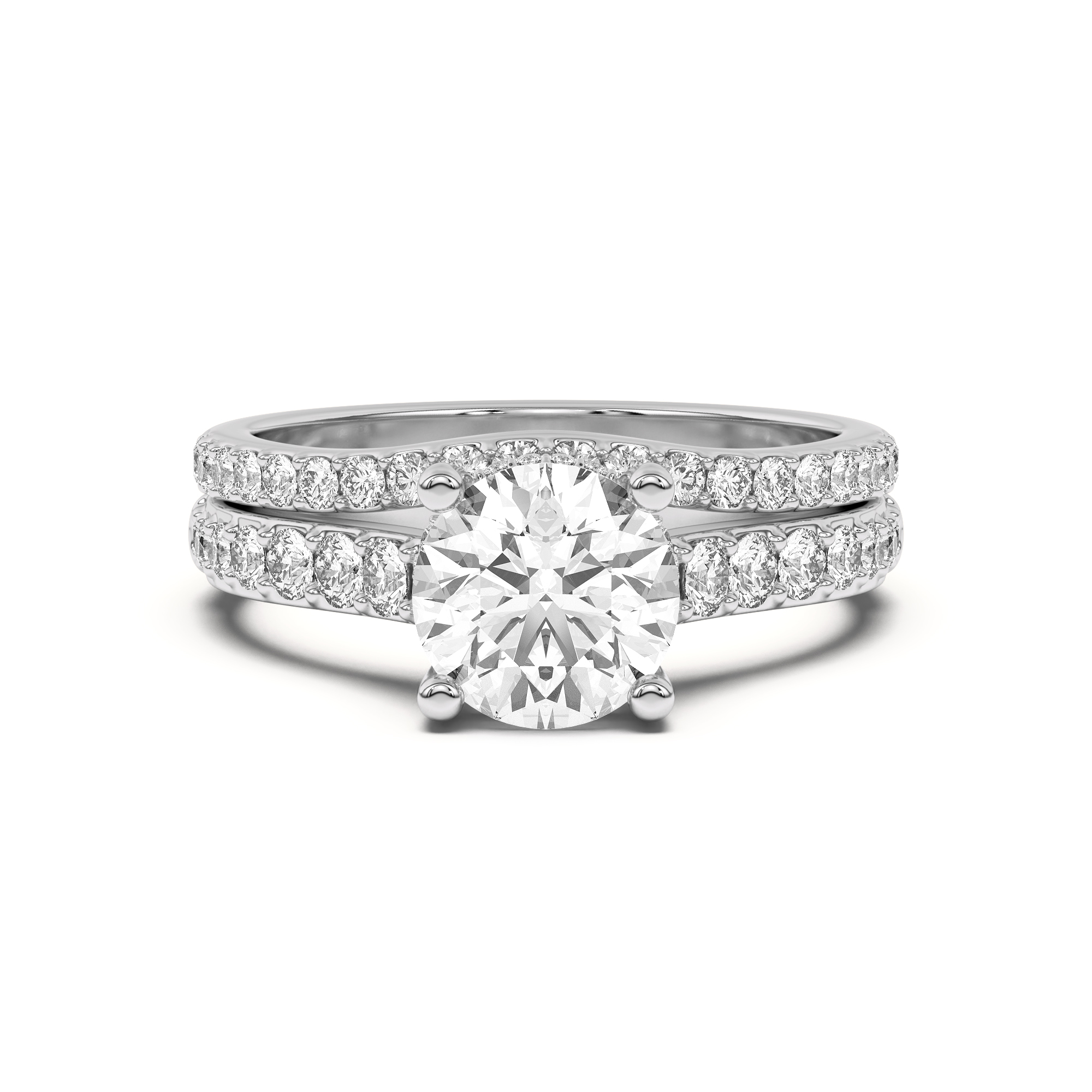 Rita Curved Pave Band