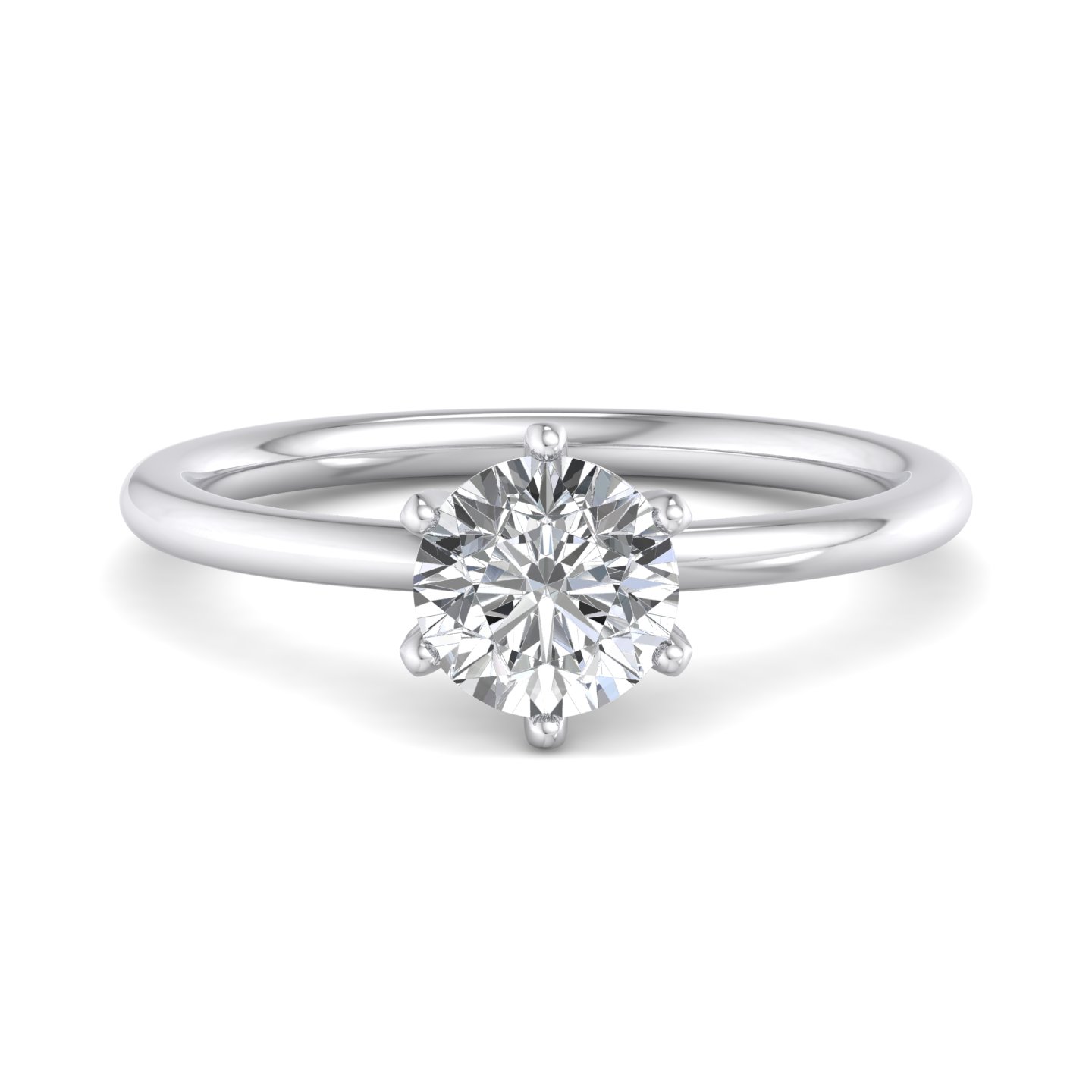 Presentation 6 Prong Solitaire Engagement Ring