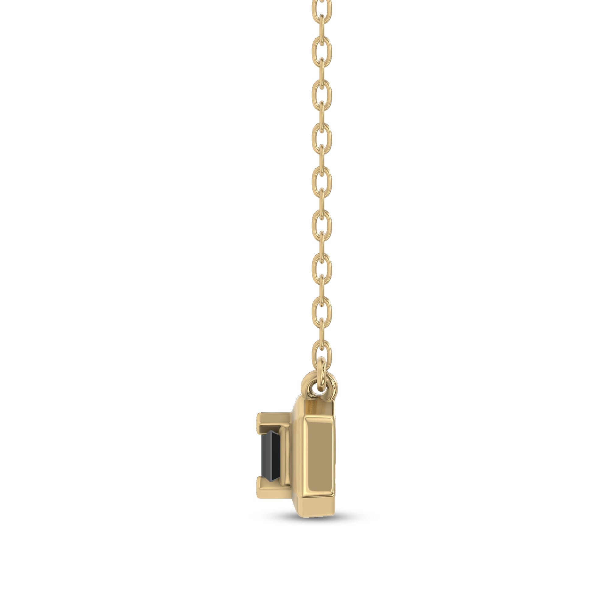 Midnight Noir Emerald-Cut Black Diamond Necklace By Christian Siriano