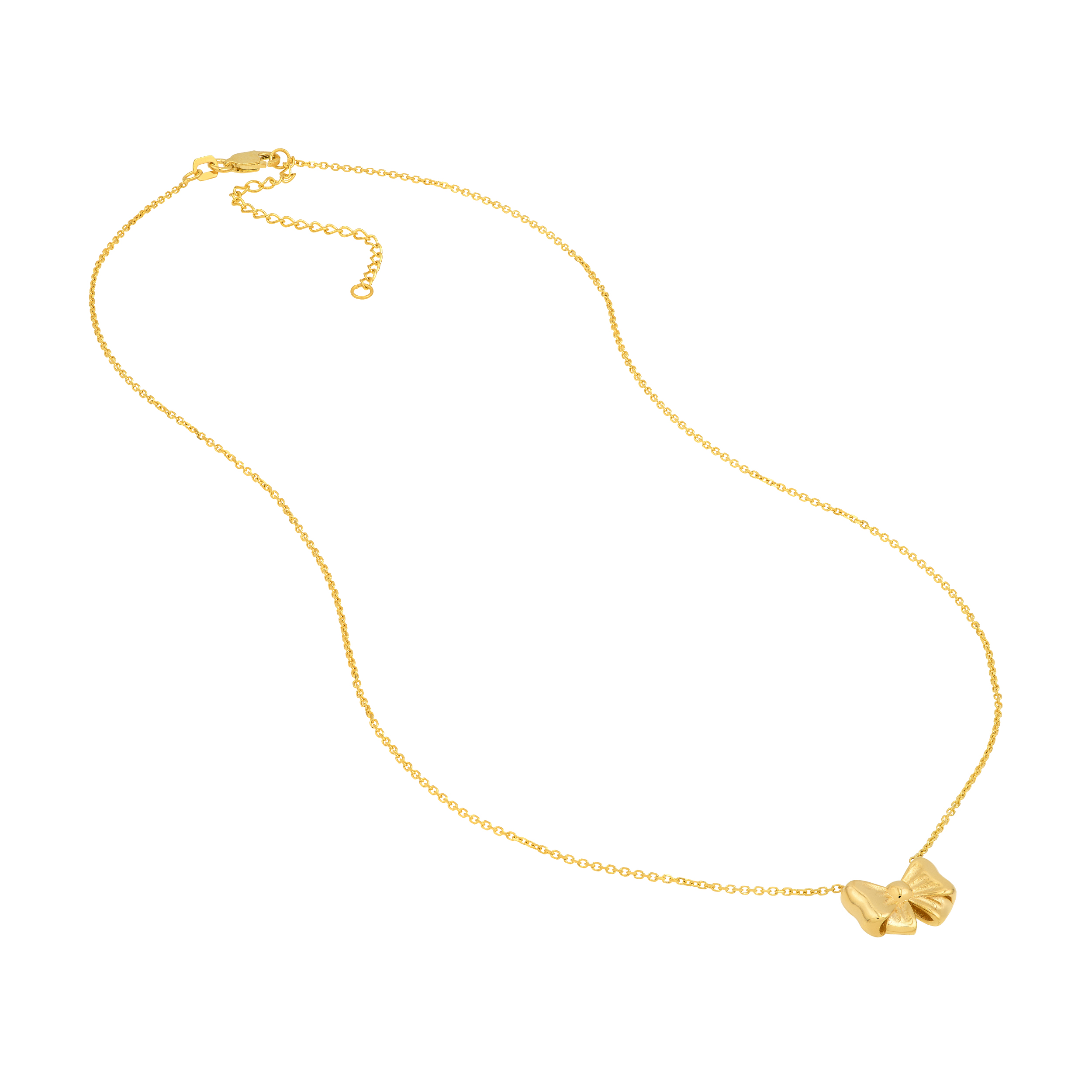 Bow Gold Necklace