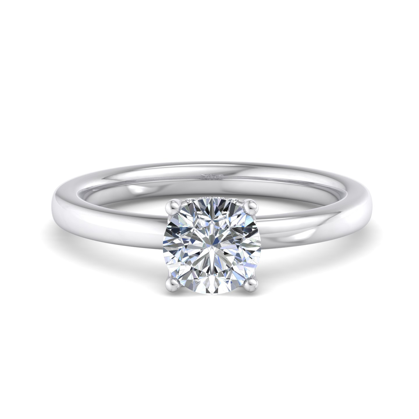 Analia Hidden Halo Engagement Ring