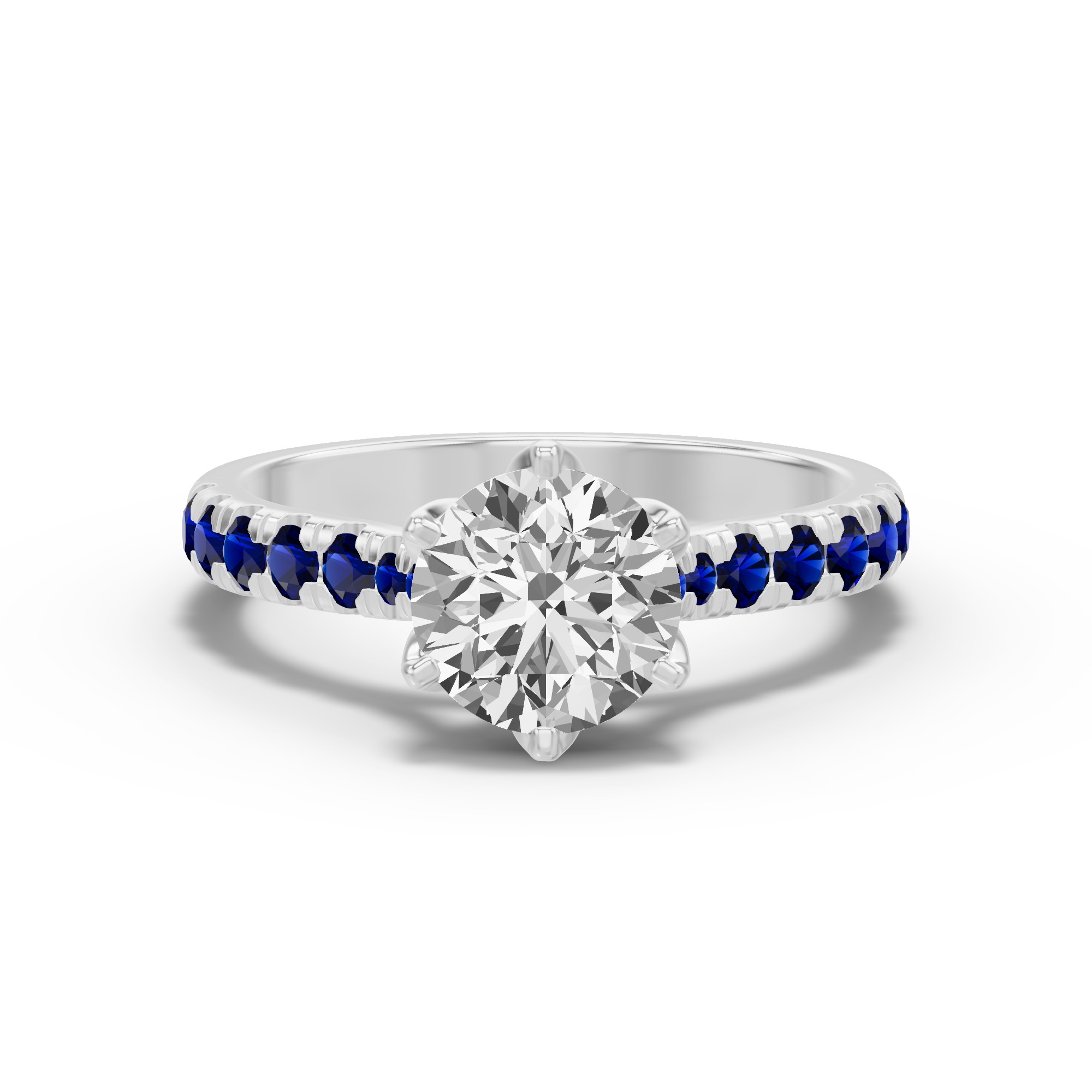 Marigold Royale Tulip Inspired Sapphire Engagement Ring