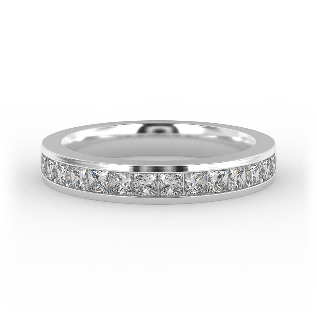 Noelle Channel-Set Princess-Cut Band