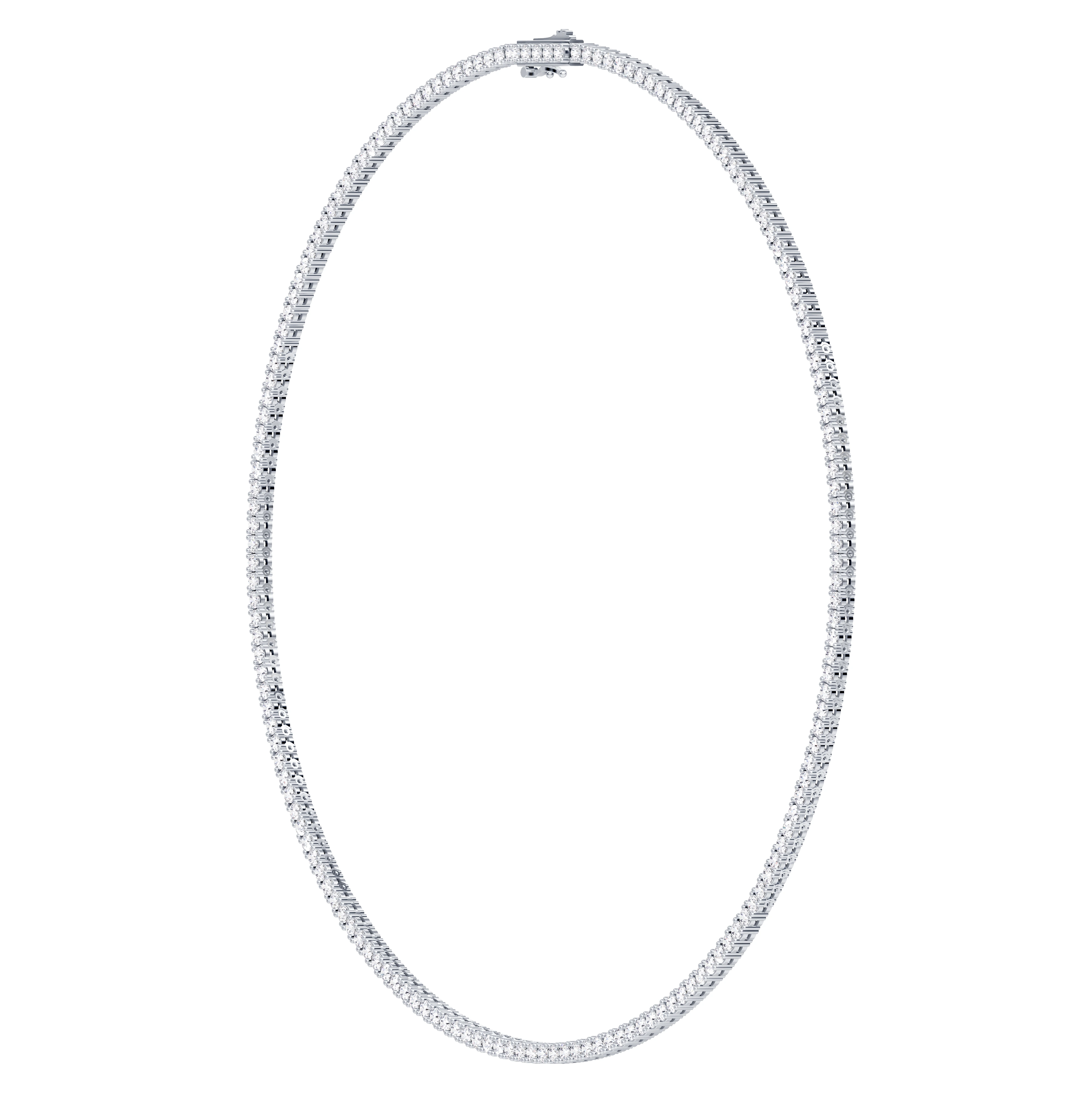 Classic Diamond Tennis Necklace
