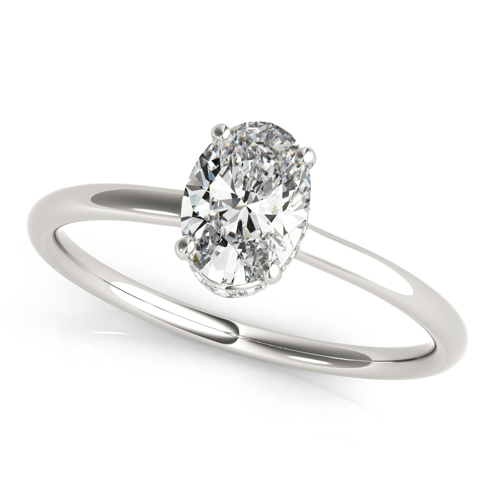 Harlow Hidden Halo Engagement Ring
