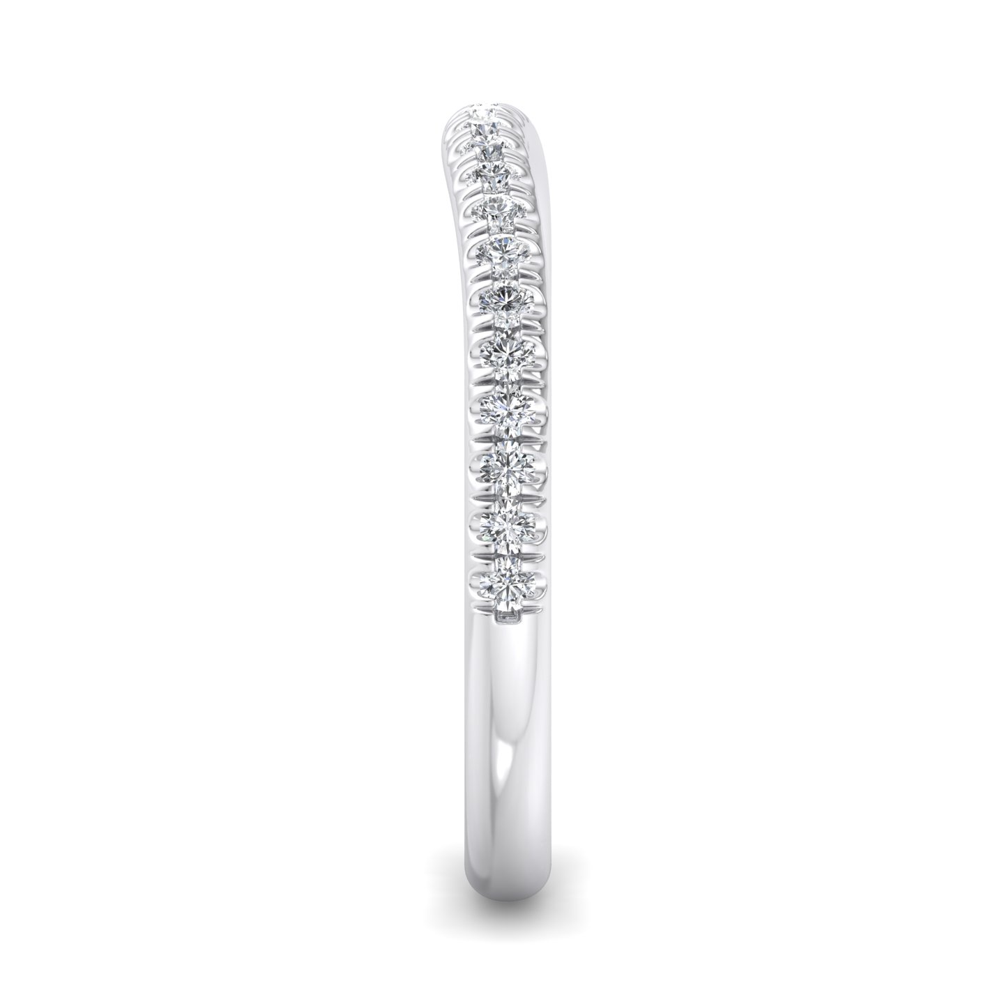Ellis Curved Pave Band