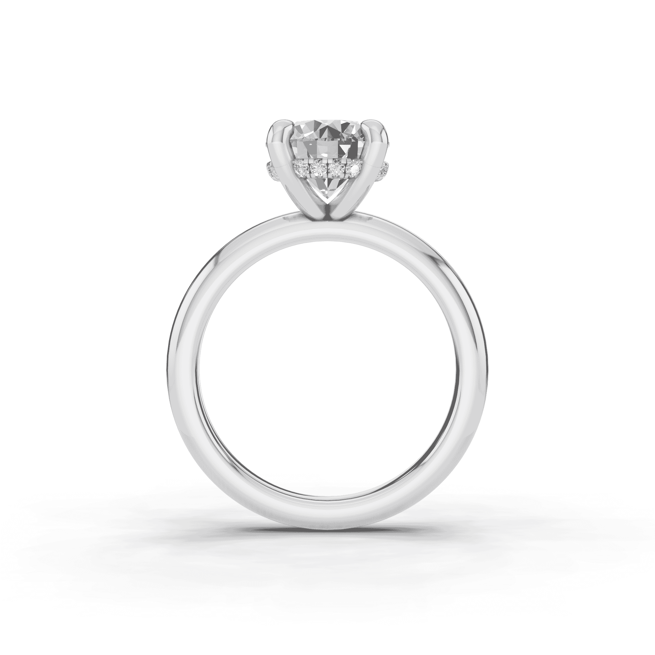Signature Hearts and Arrows Hidden Halo Engagement Ring (2.7mm)