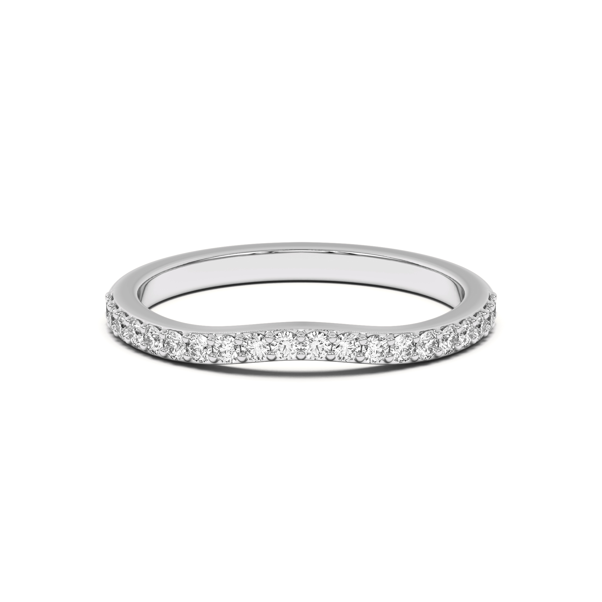 Rita Curved Pave Band